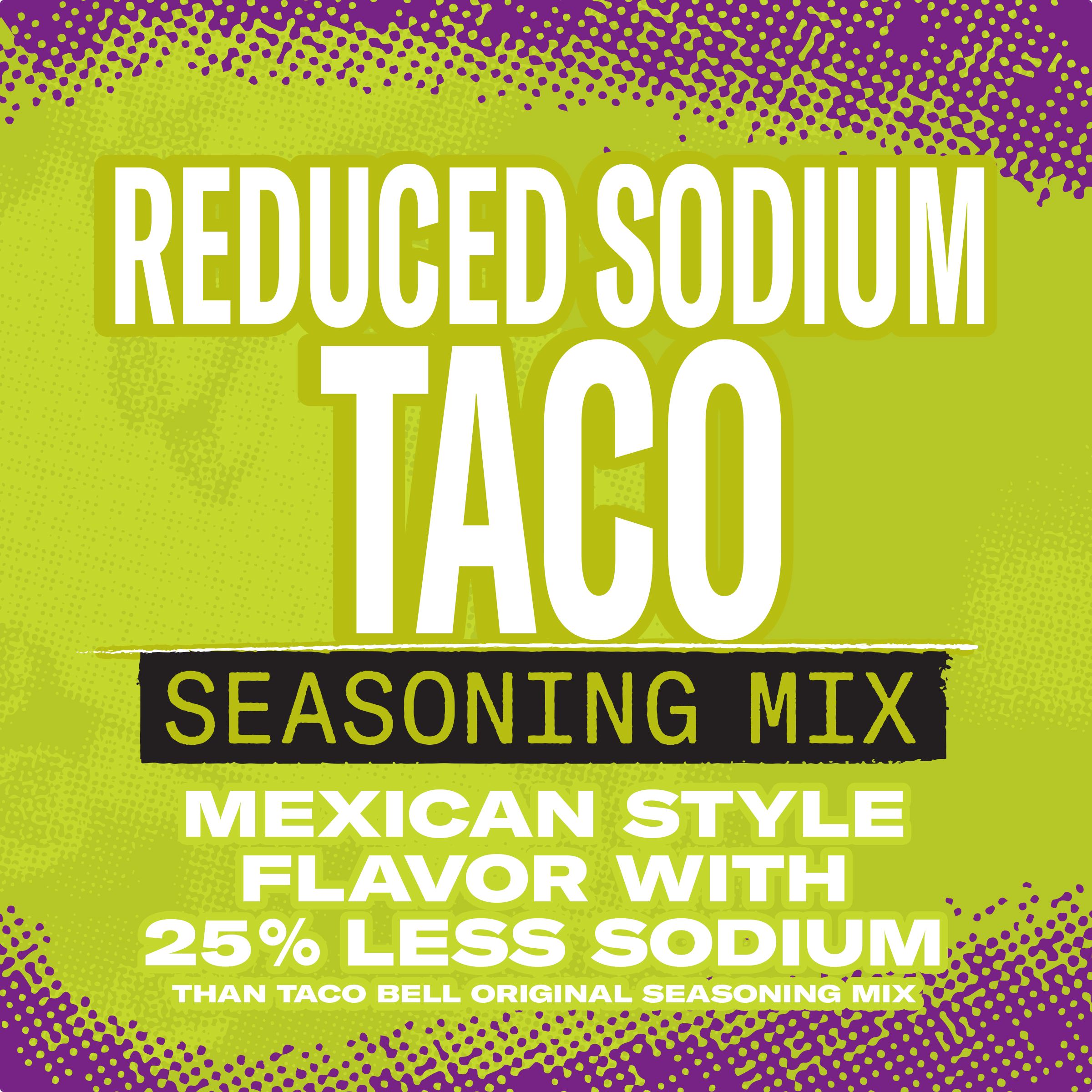 Reduced Sodium Taco Seasoning Mix with 25% Less Sodium