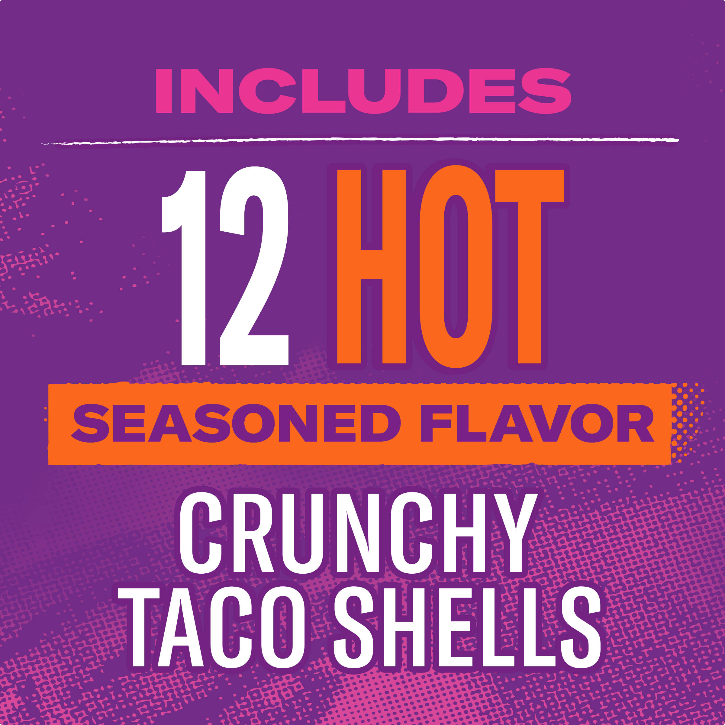 Hot Crunchy Seasoned Flavor Taco Shells