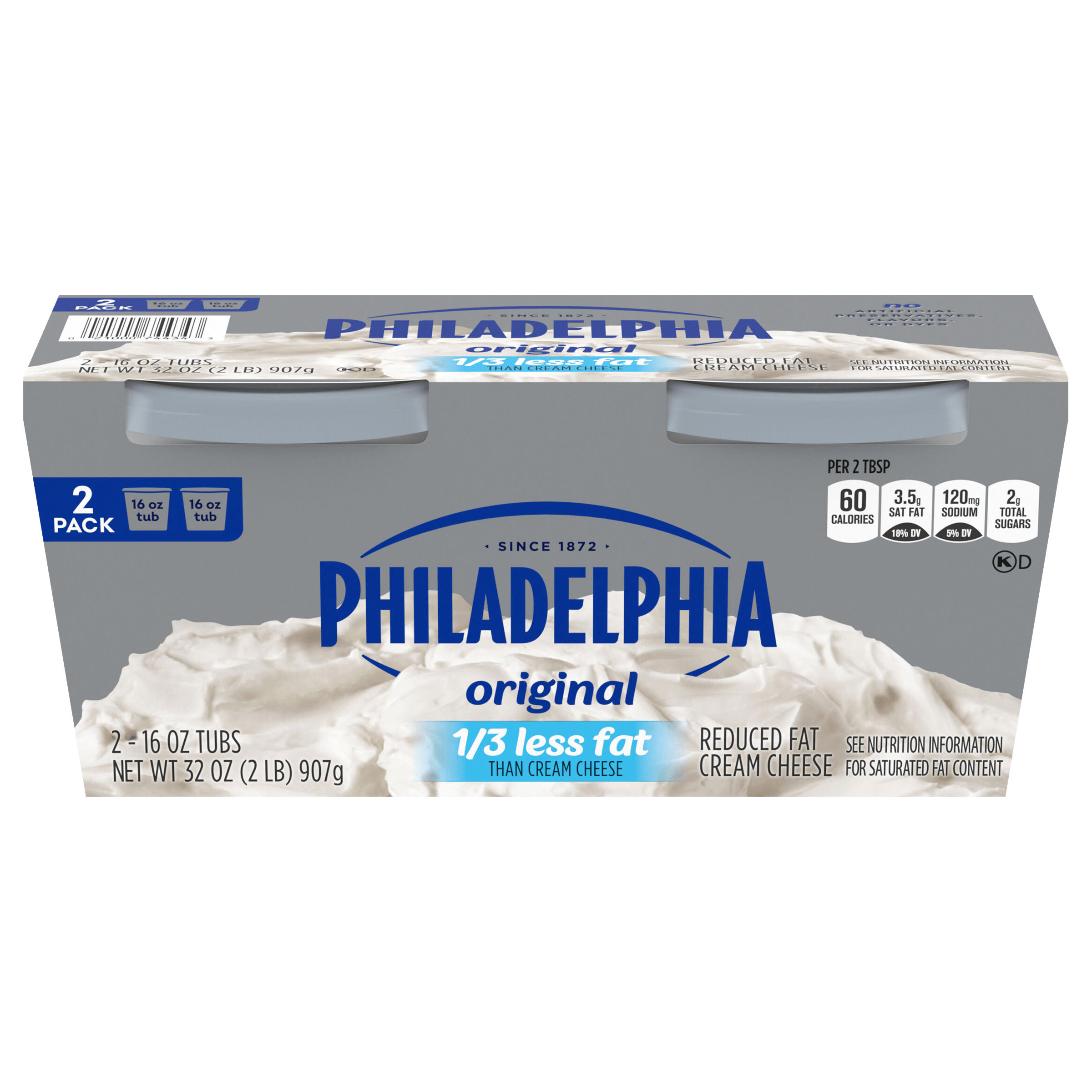 Reduced Fat Cream Cheese Spread with 1/3 Less Fat | Philadelphia