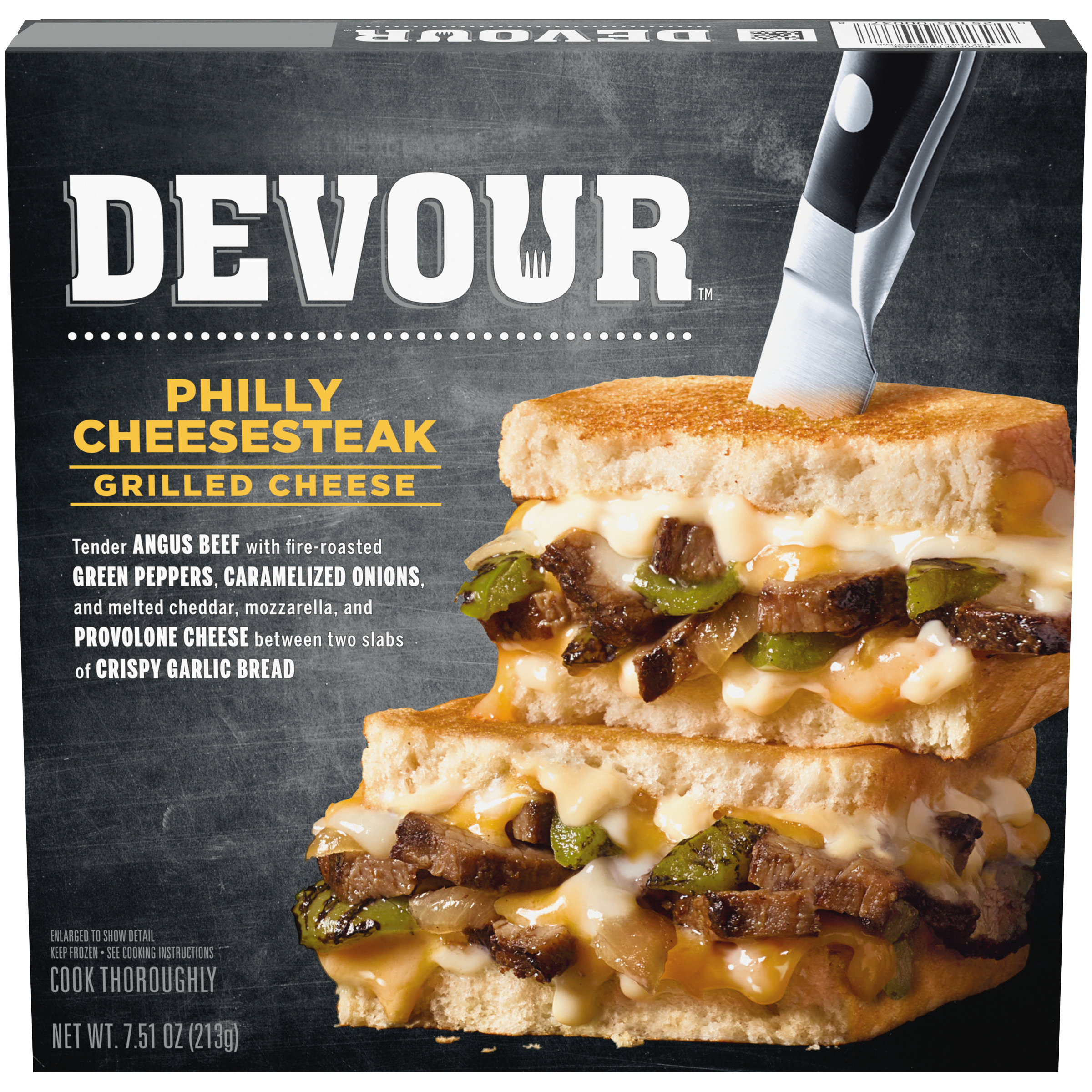 Philly Cheesesteak Grilled Cheese Frozen Meal