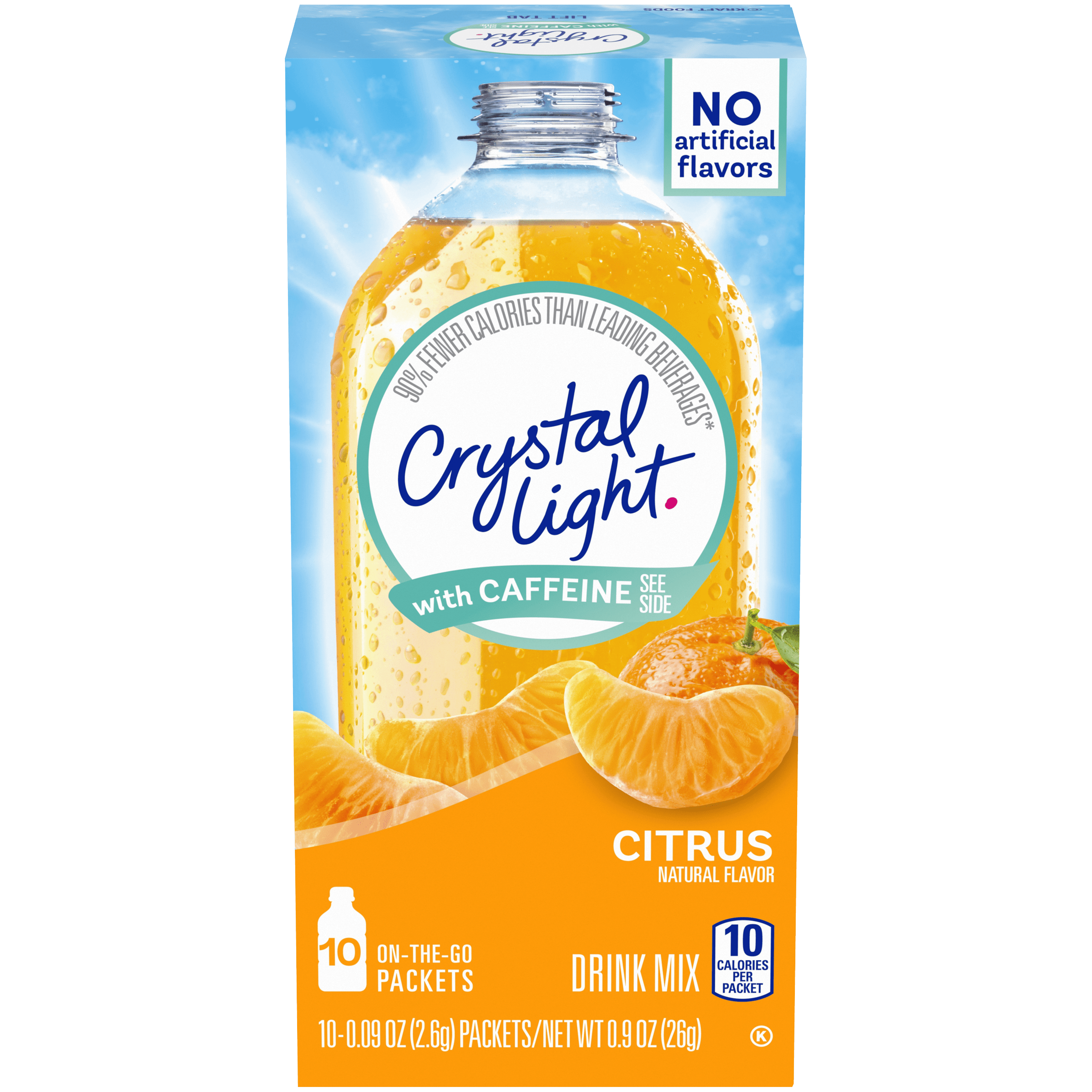 Citrus Naturally Flavored Powdered Drink Mix with Caffeine
