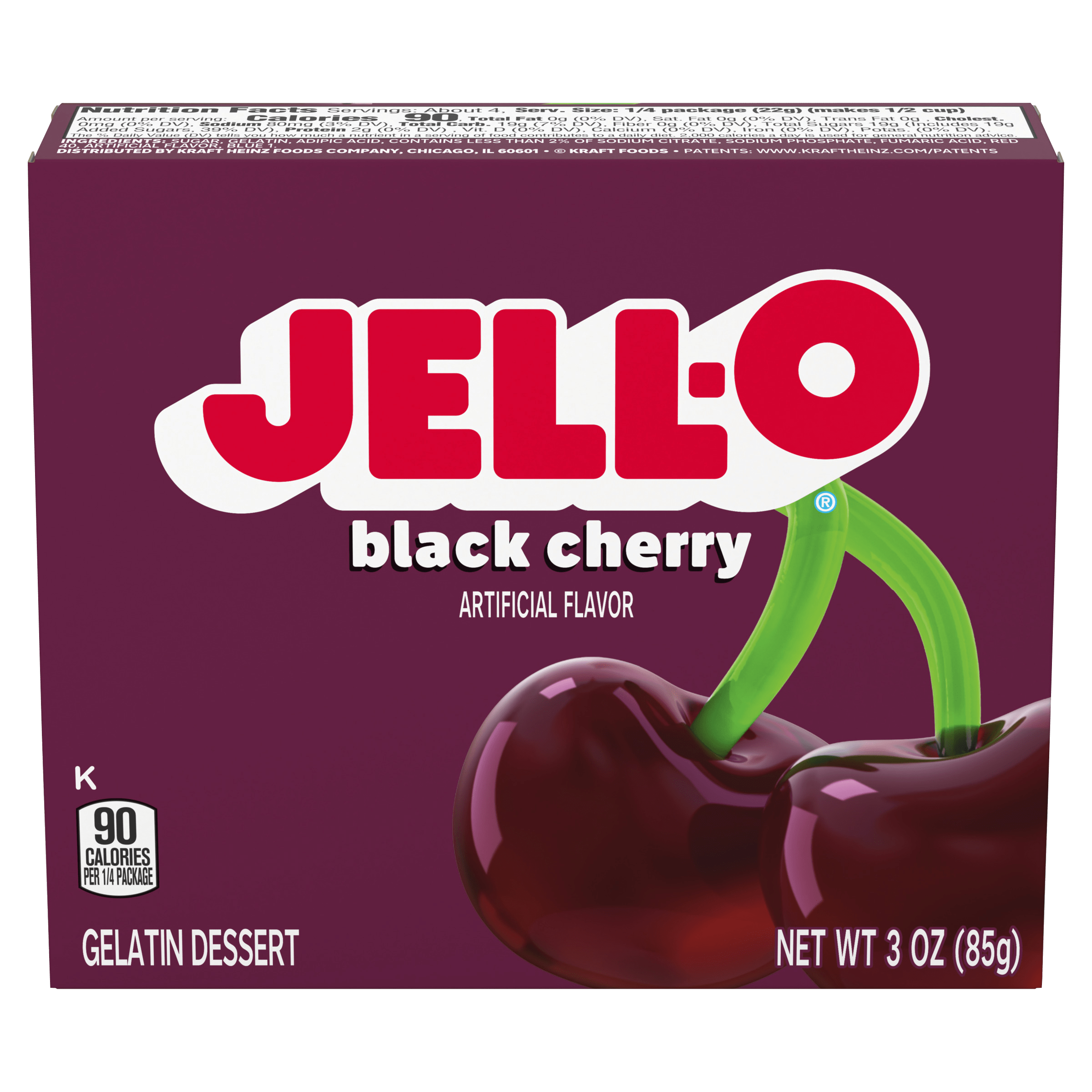 Black Cherry Gelatin Dessert Mix
