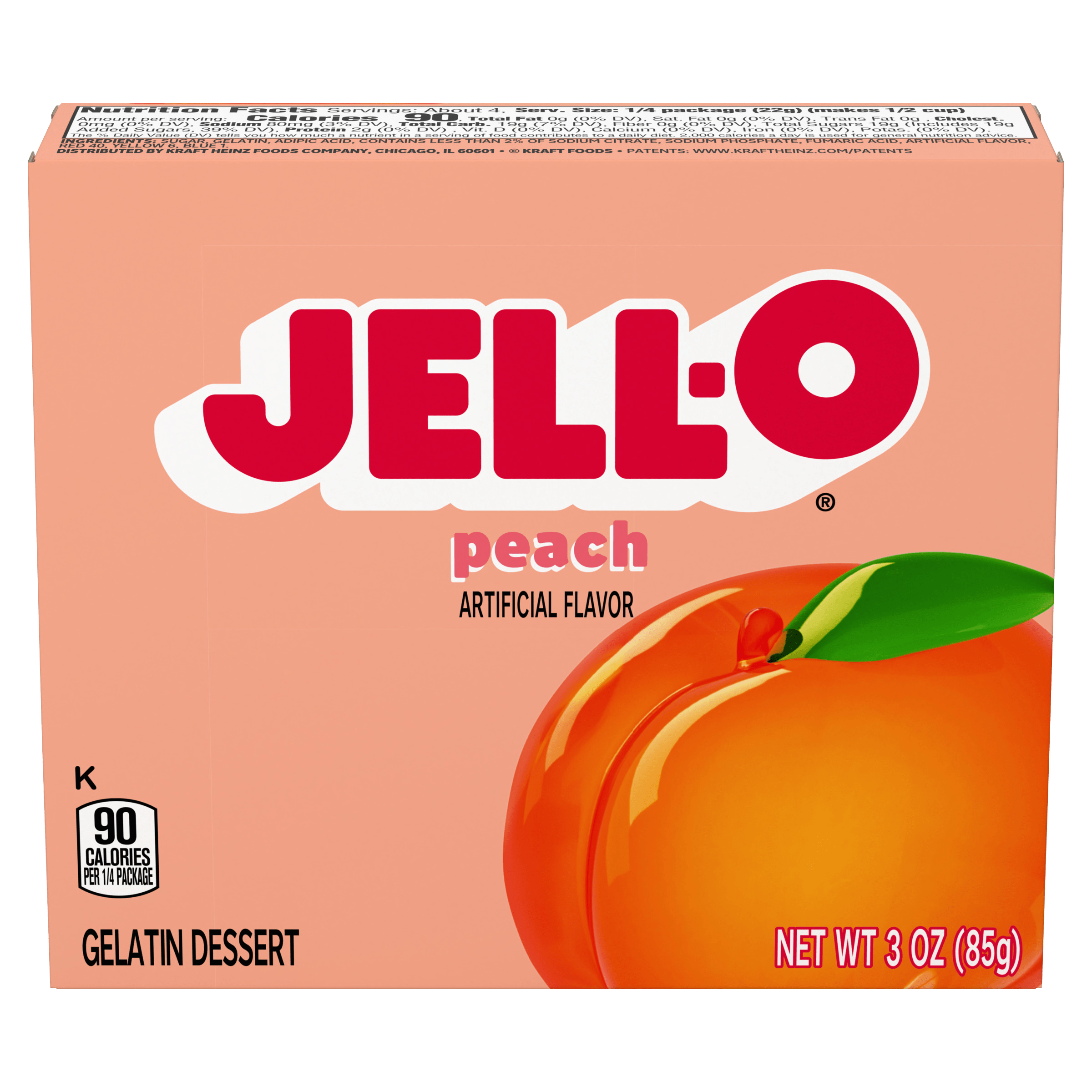 Peach Gelatin Dessert Mix