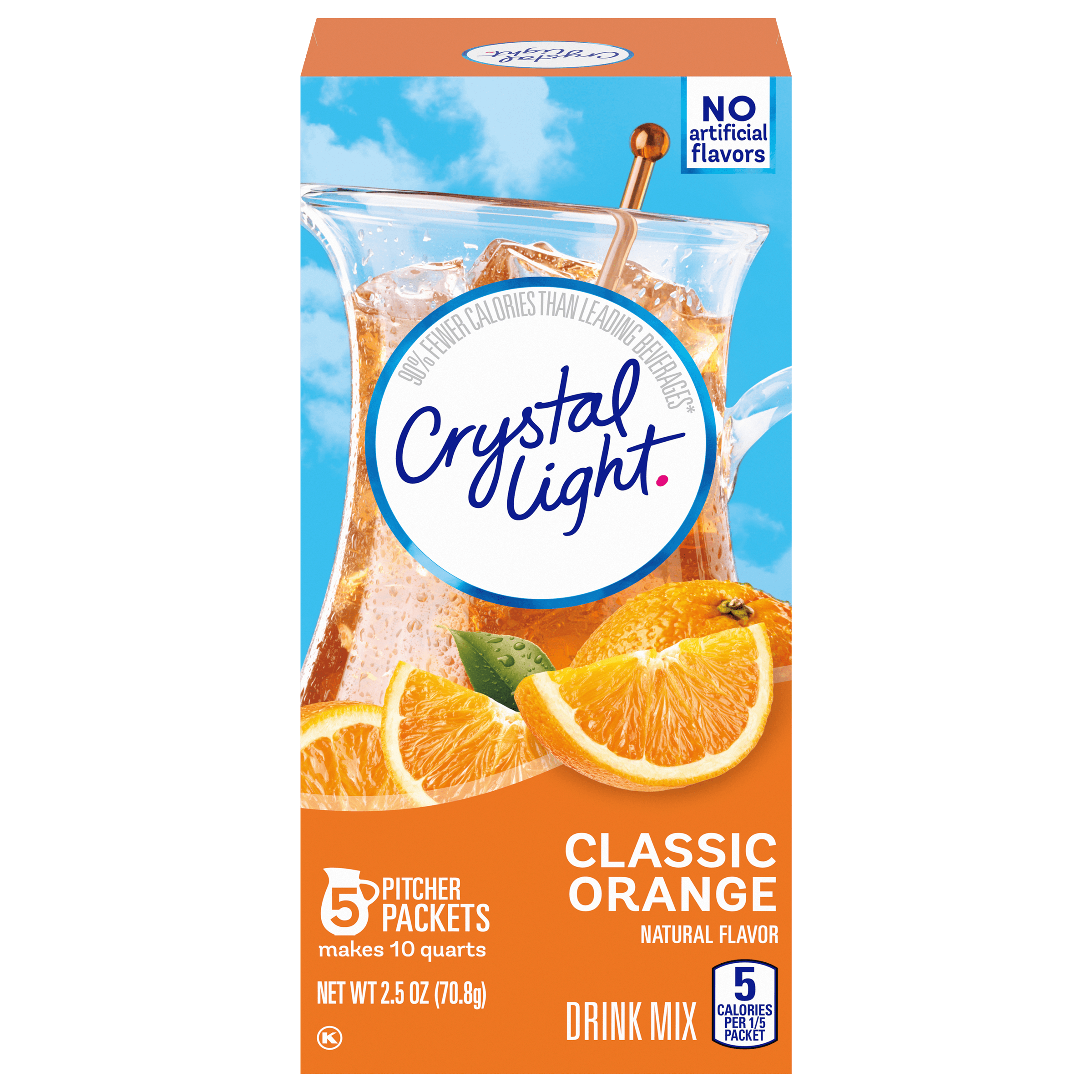 Classic Orange Naturally Flavored Powdered Drink Mix