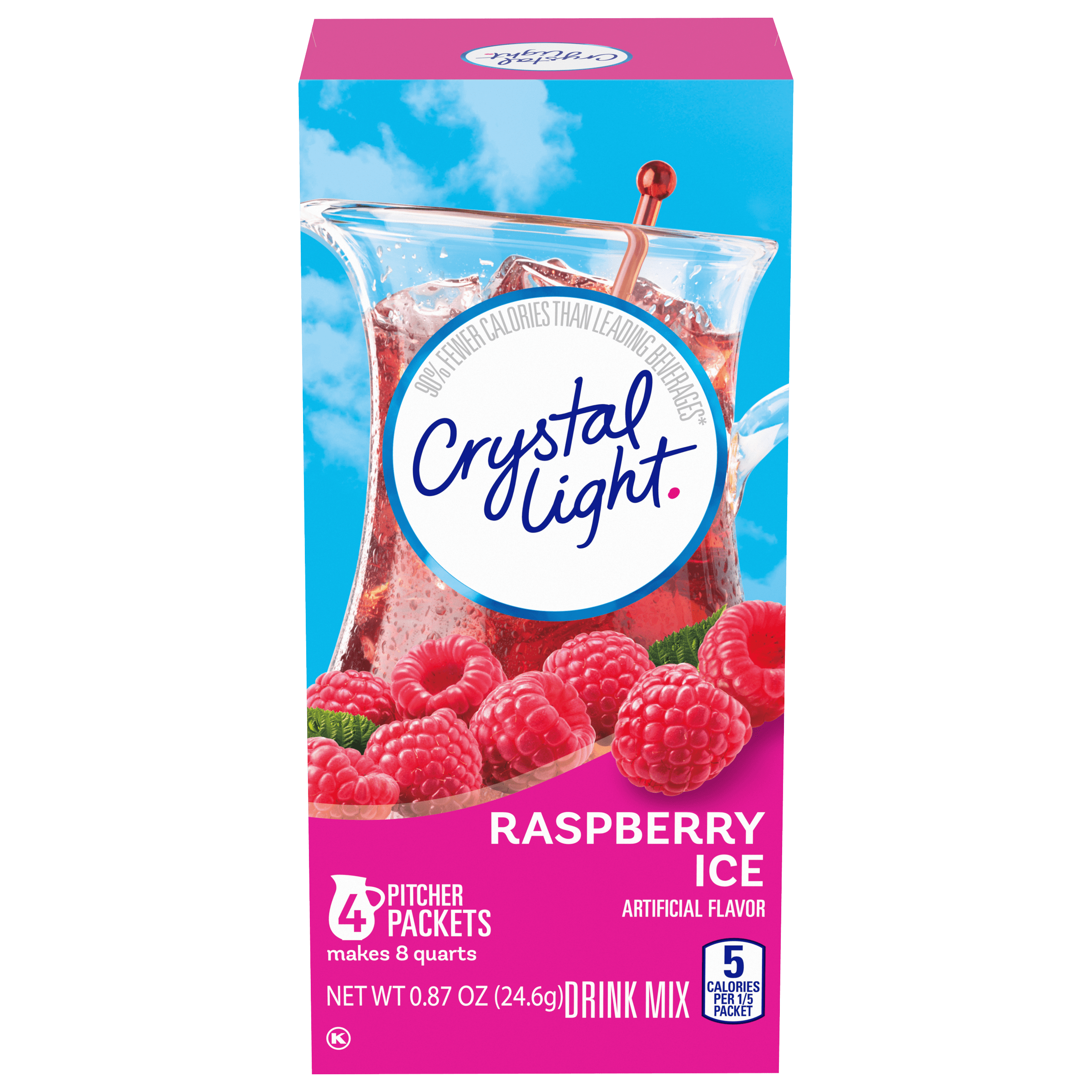 Raspberry Ice Artificially Flavored Powdered Drink Mix