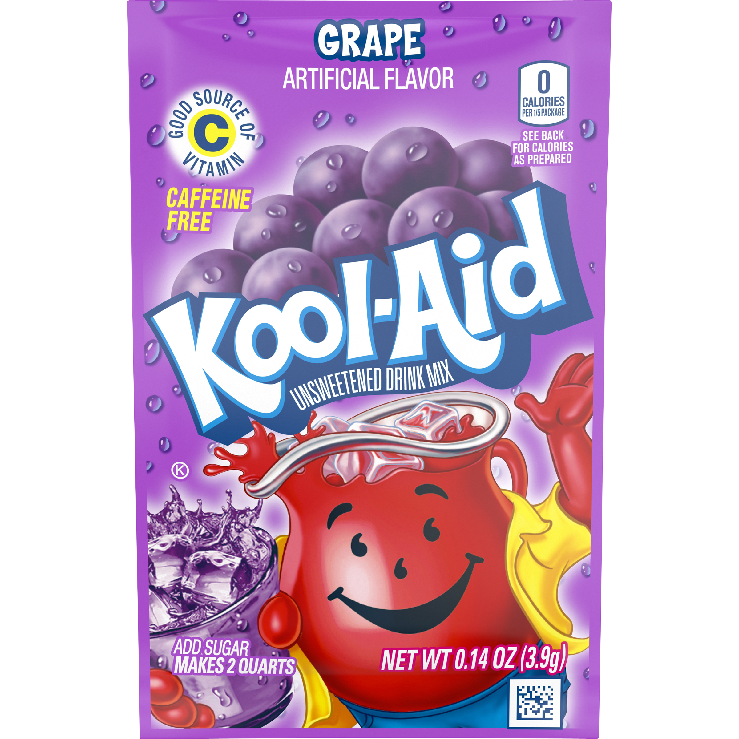 Unsweetened Grape Artificially Flavored Powdered Soft Drink Mix