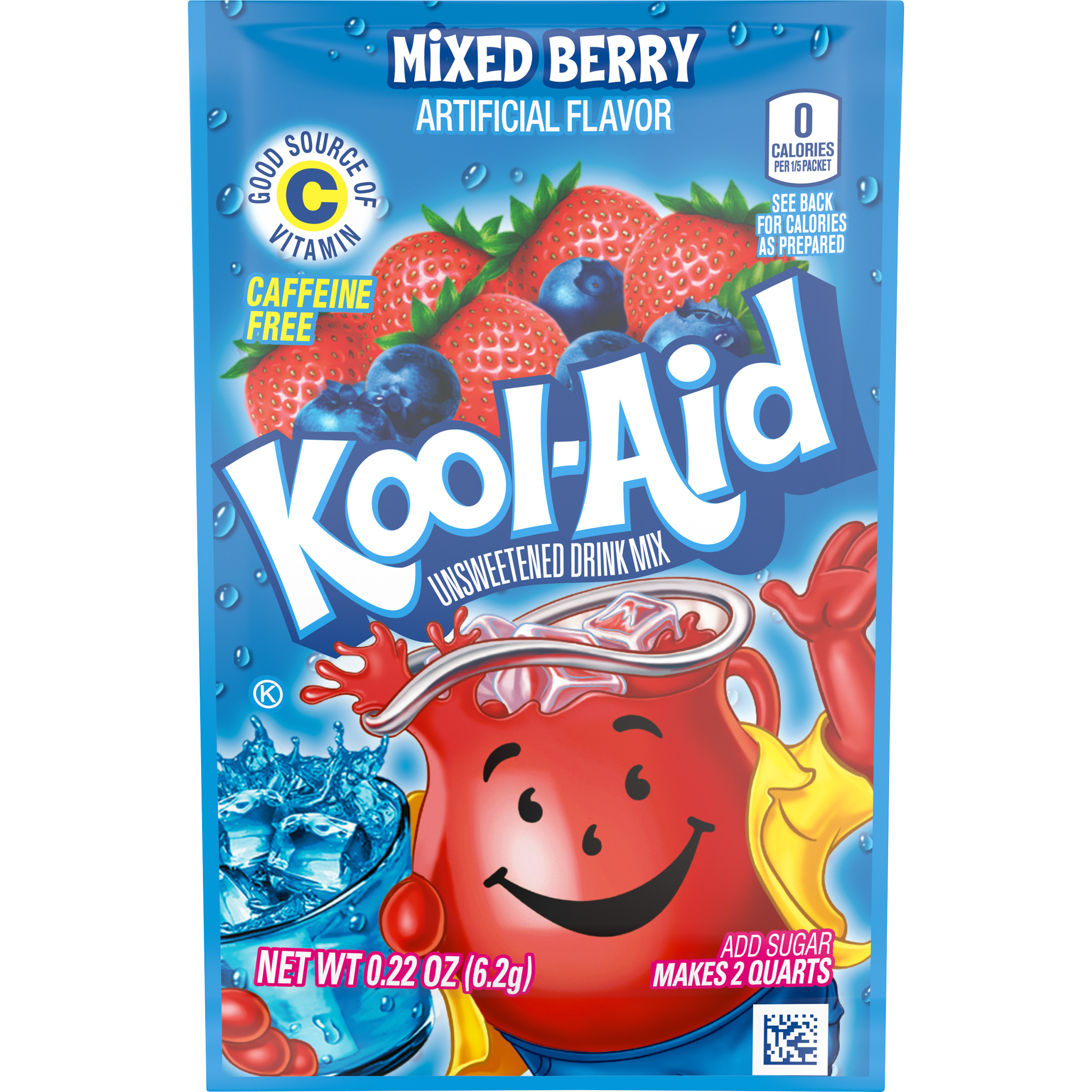 Unsweetened Mixed Berry Artificially Flavored Powdered Soft Drink Mix