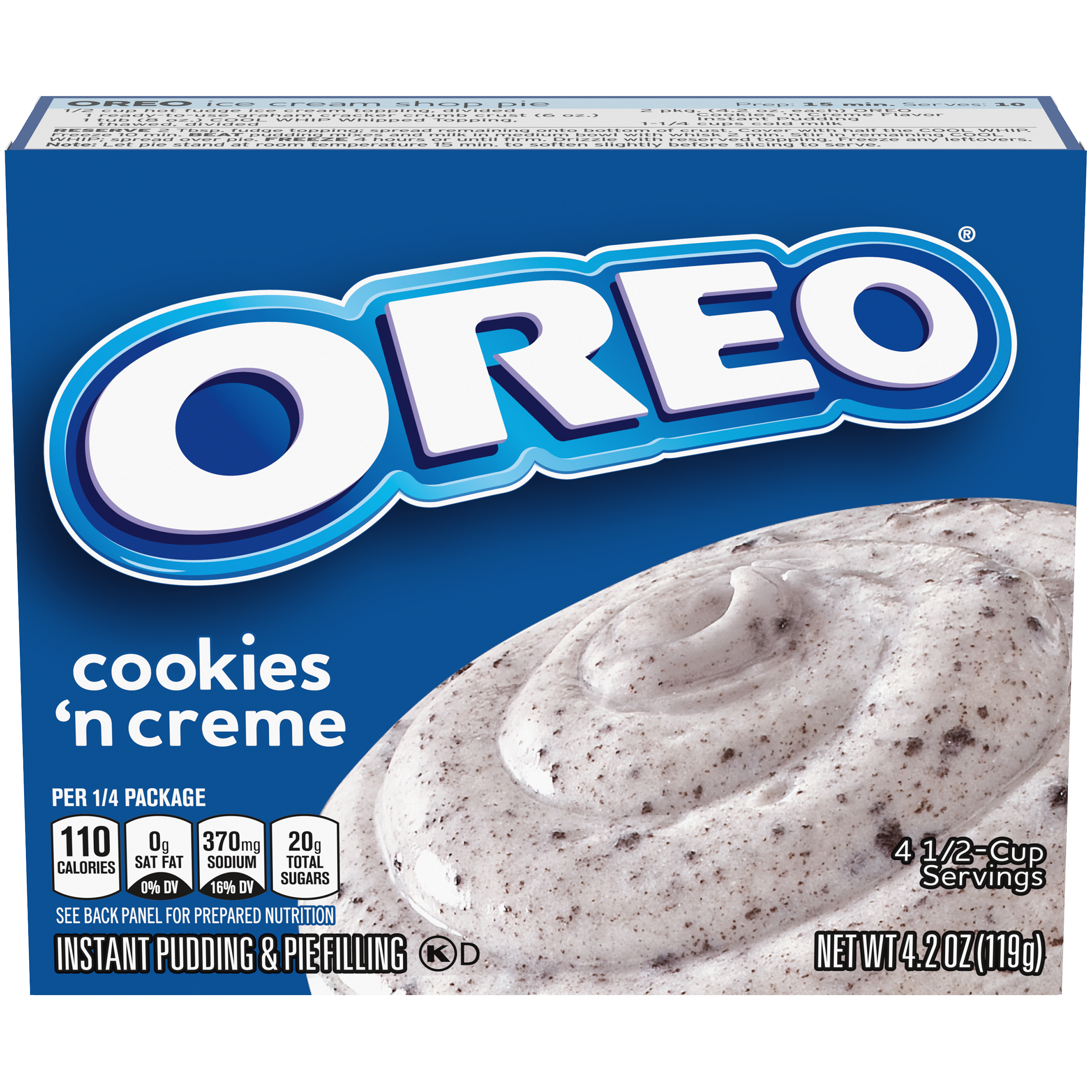 Oreo Cookies 'n Creme Instant Pudding & Pie Filling Mix