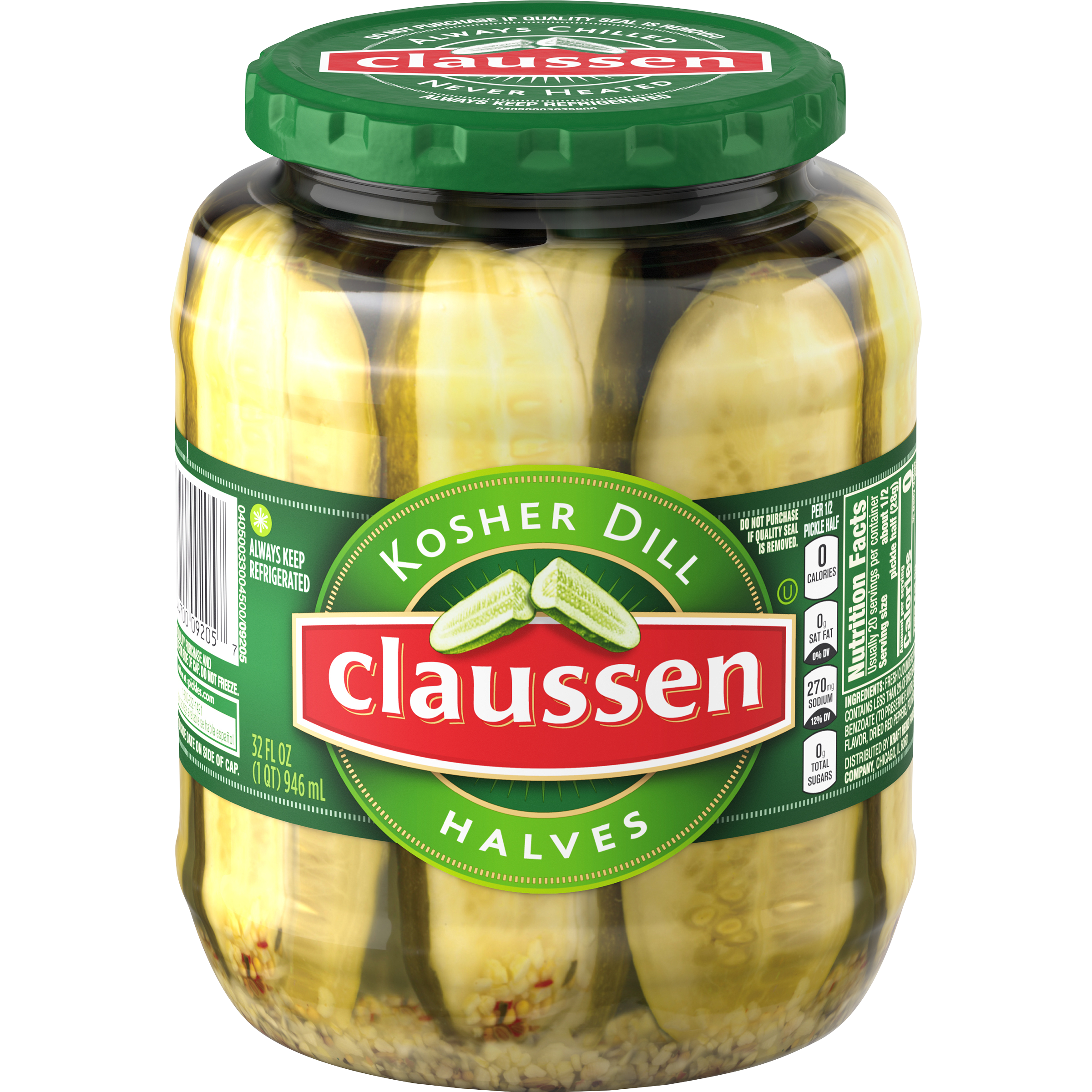 Kosher Dill Pickle Halves