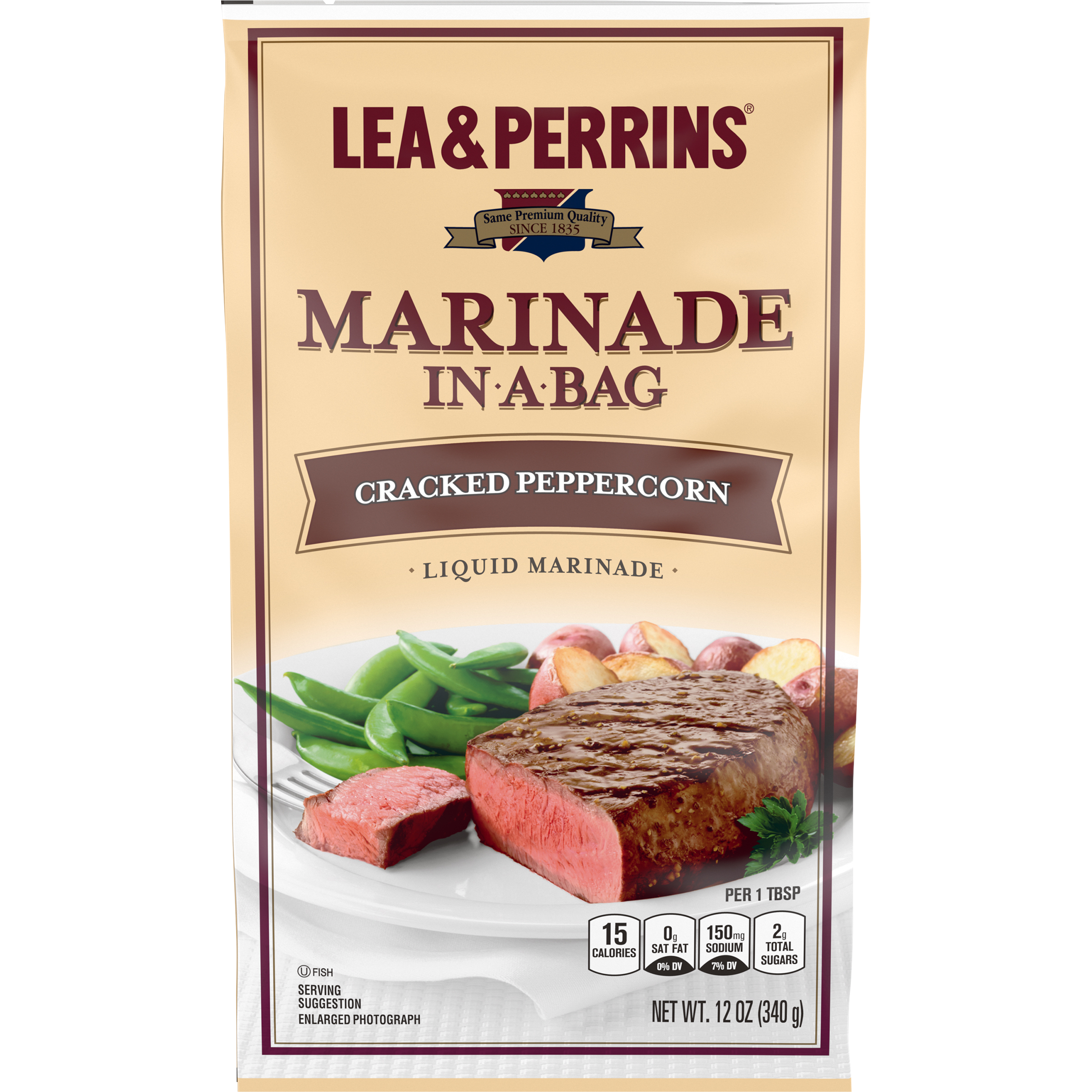 Marinade in a Bag Cracked Peppercorn Liquid Marinade