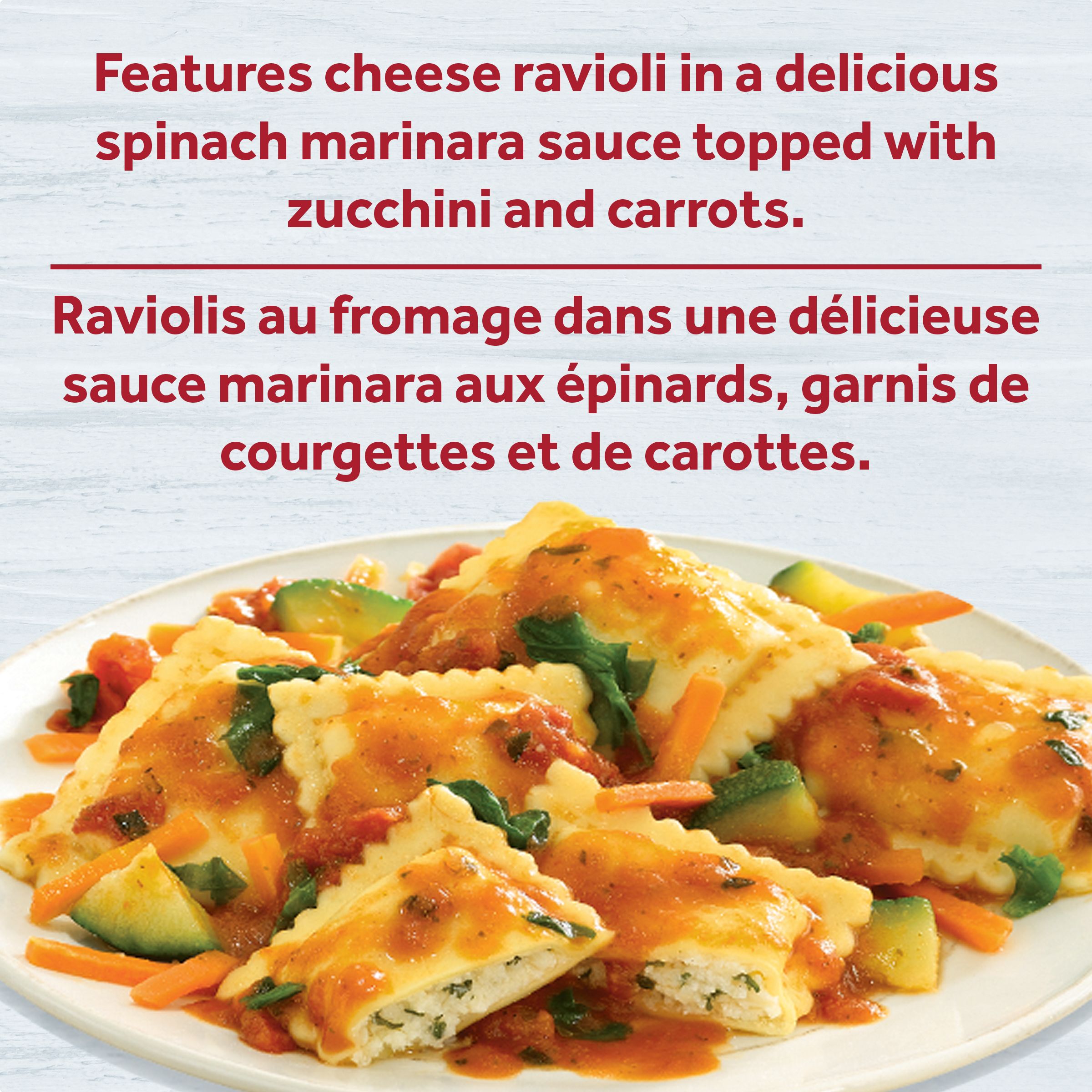 Ravioli Florentine Frozen Meal