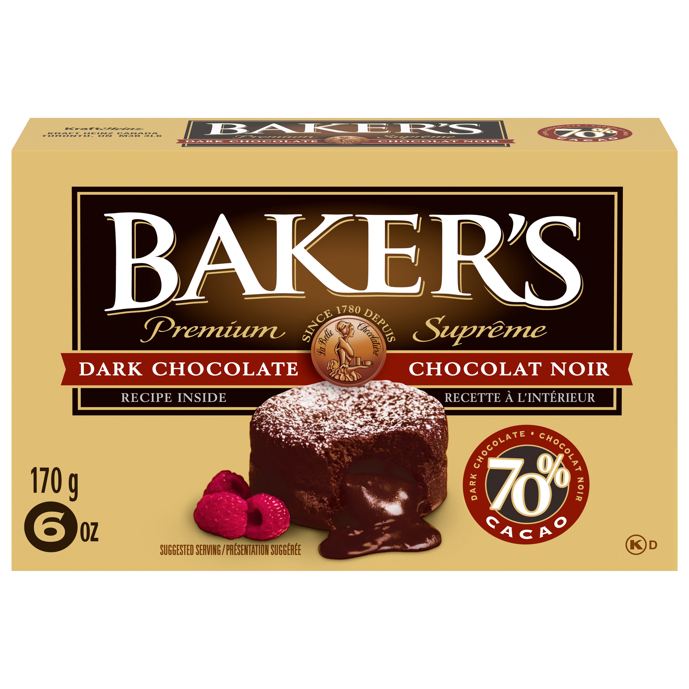 Premium 70% Dark Chocolate Baking Bar