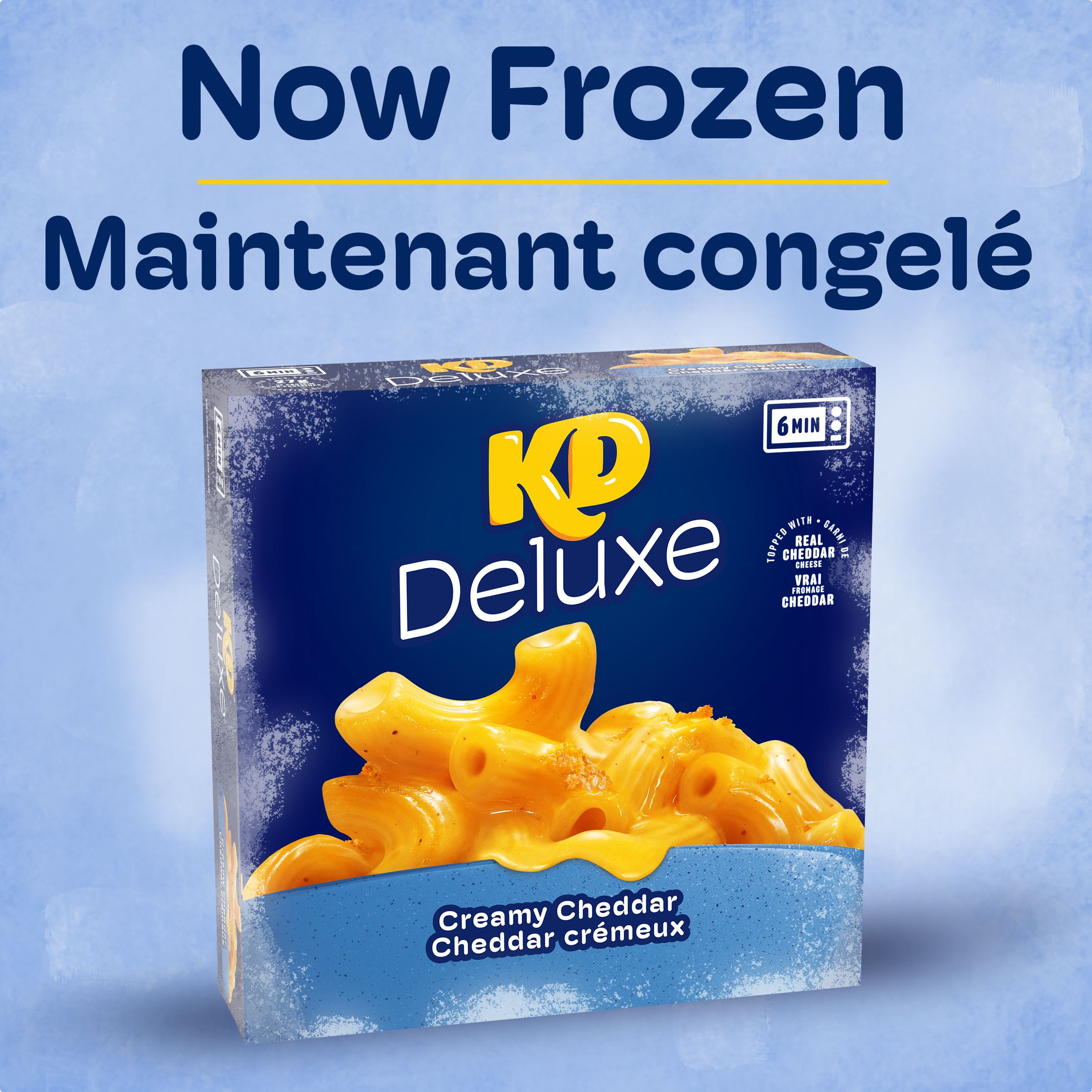 Macaroni et fromage au cheddar crémeux surgelé Deluxe