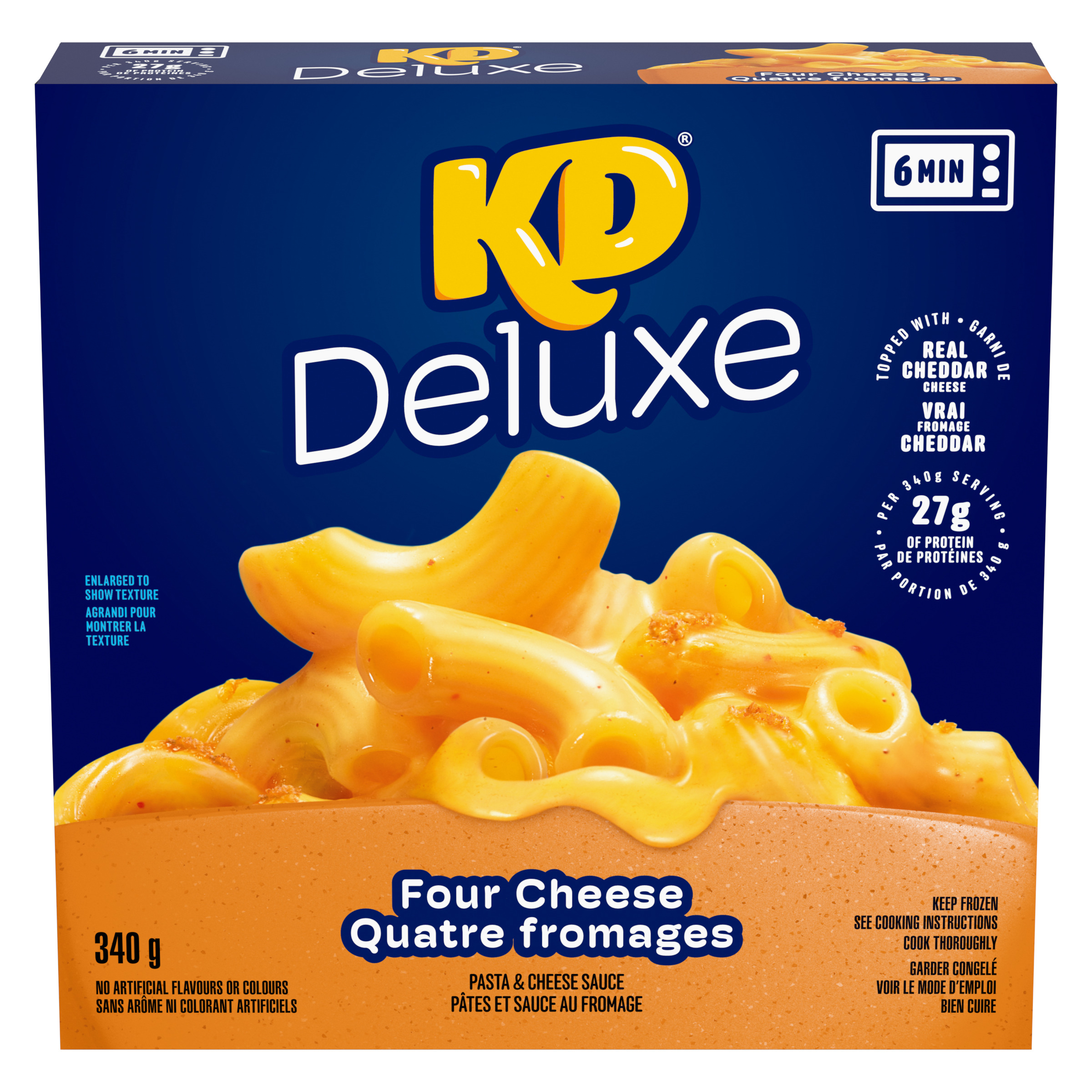 Kd Deluxe Four Cheese Macaroni And Cheese Frozen Dinner