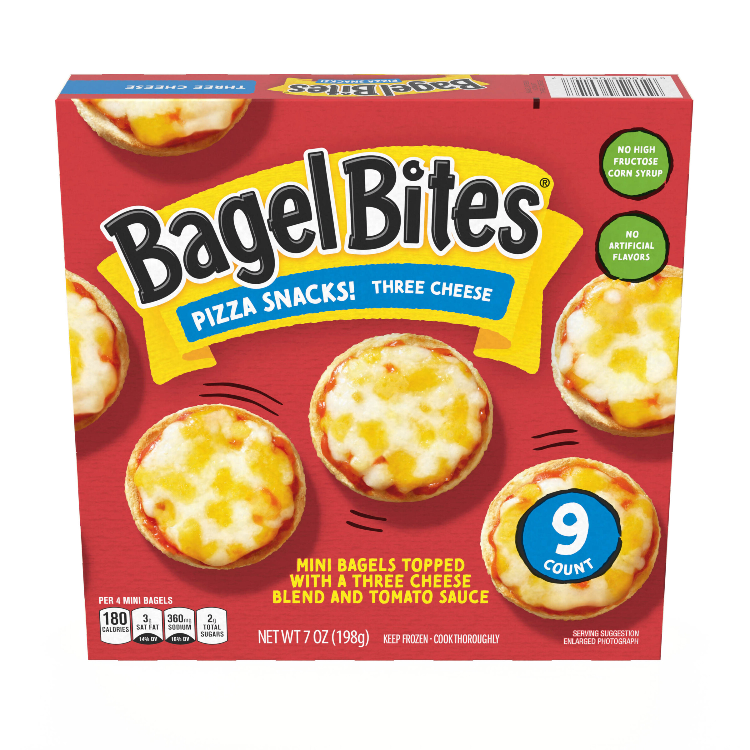 Three Cheese Mini Pizza Bagel Frozen Snacks