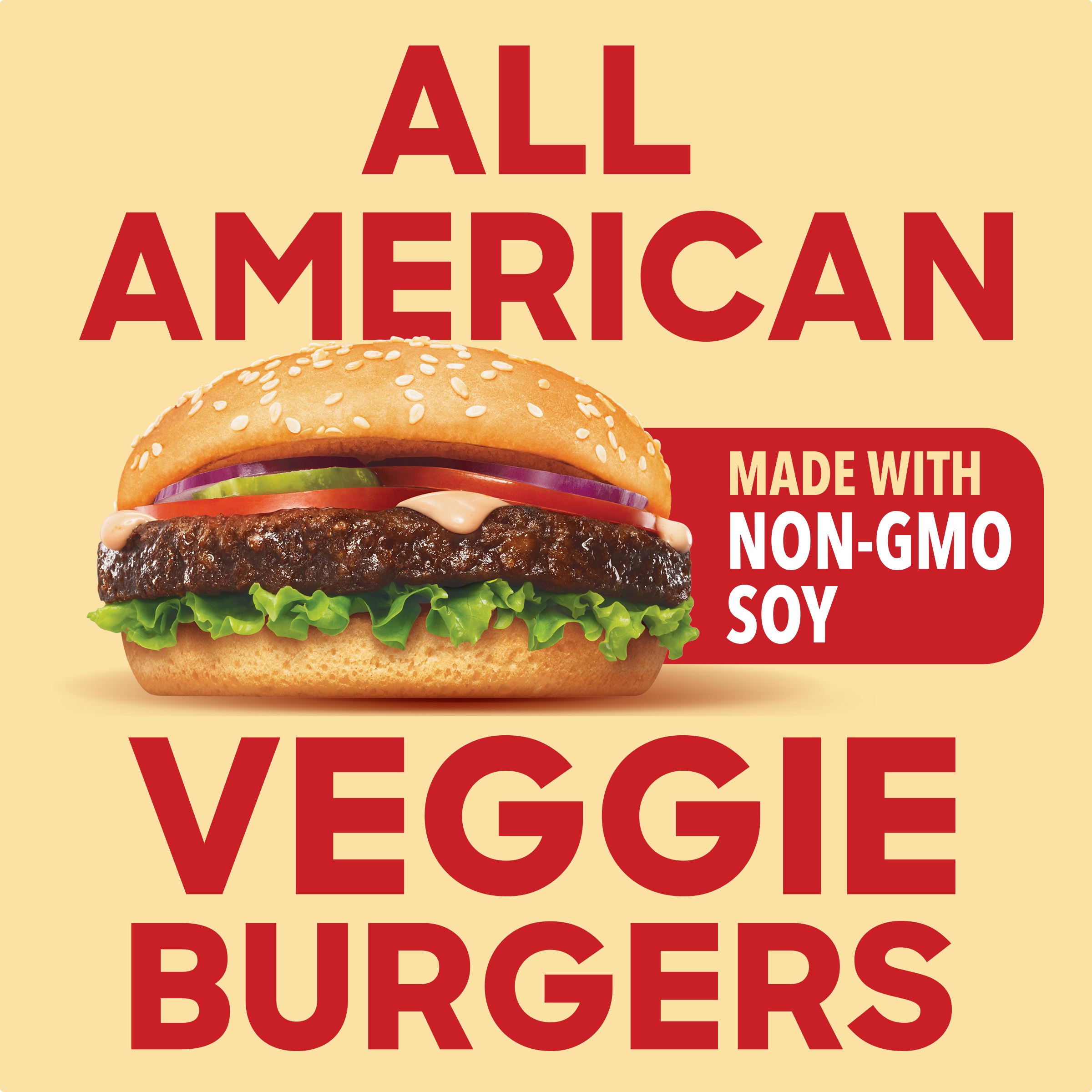 All American Veggie Burgers with Non-GMO Soy