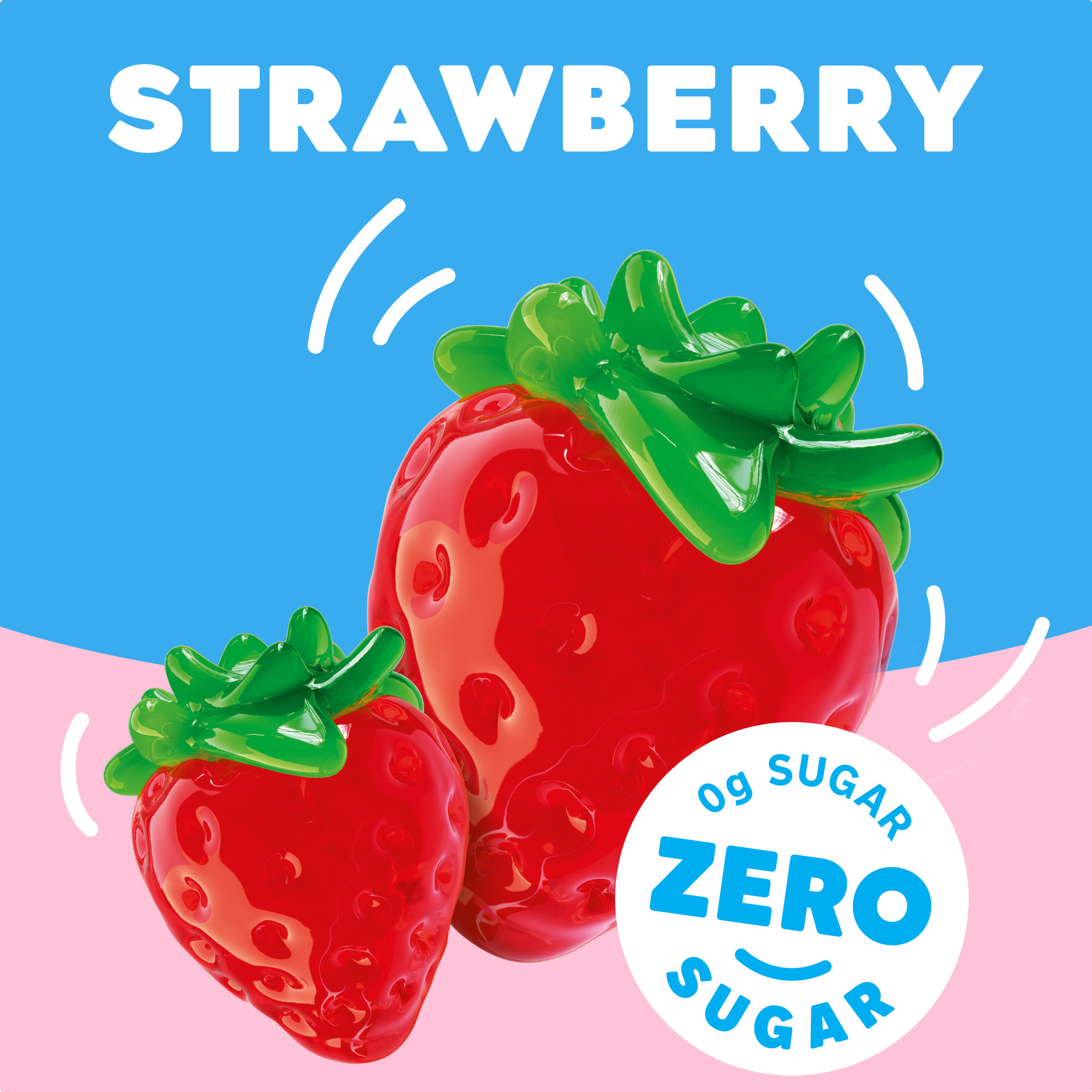 Zero Sugar Strawberry Flavor Gelatin