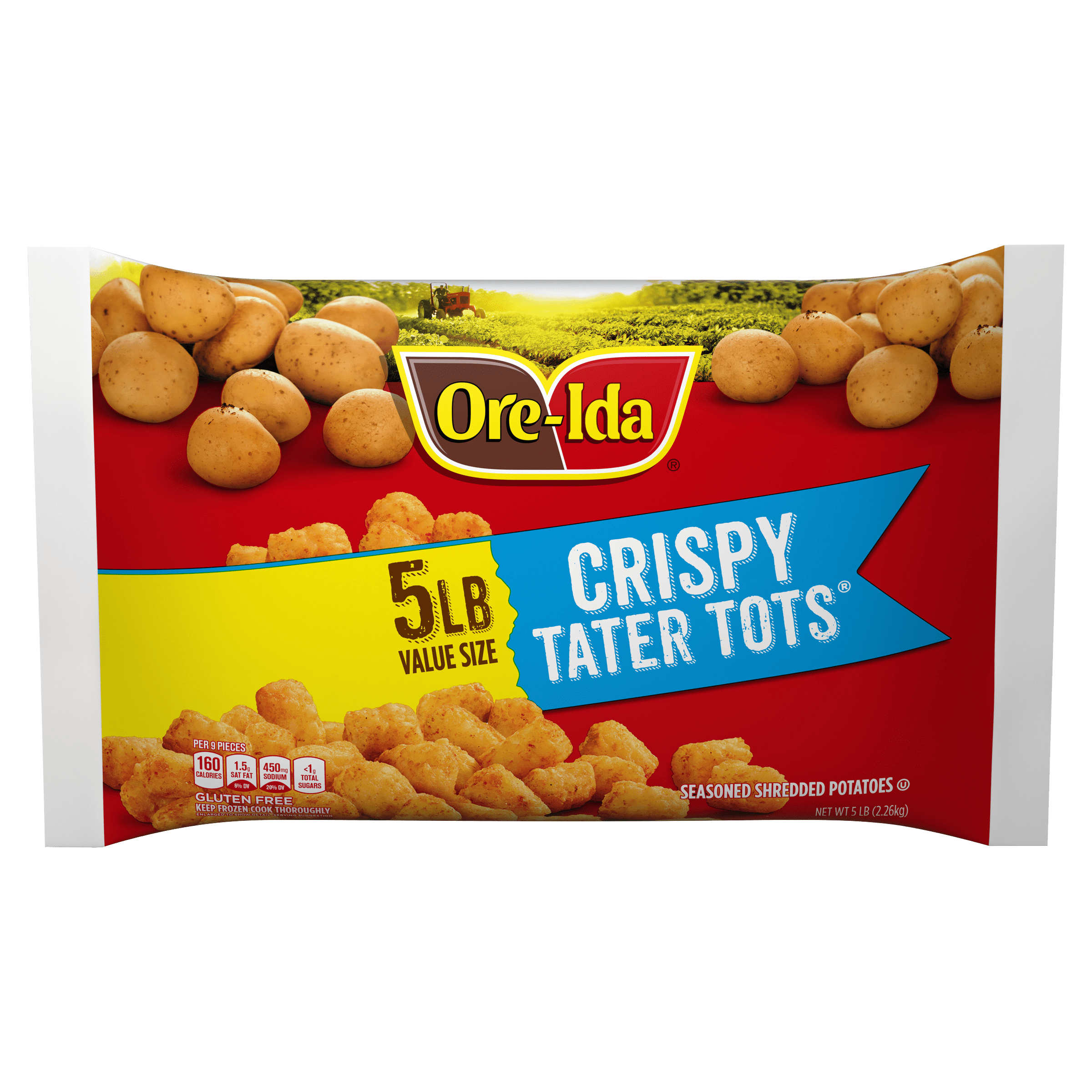 Golden Tater Tots Seasoned Shredded Frozen Potatoes Value Size