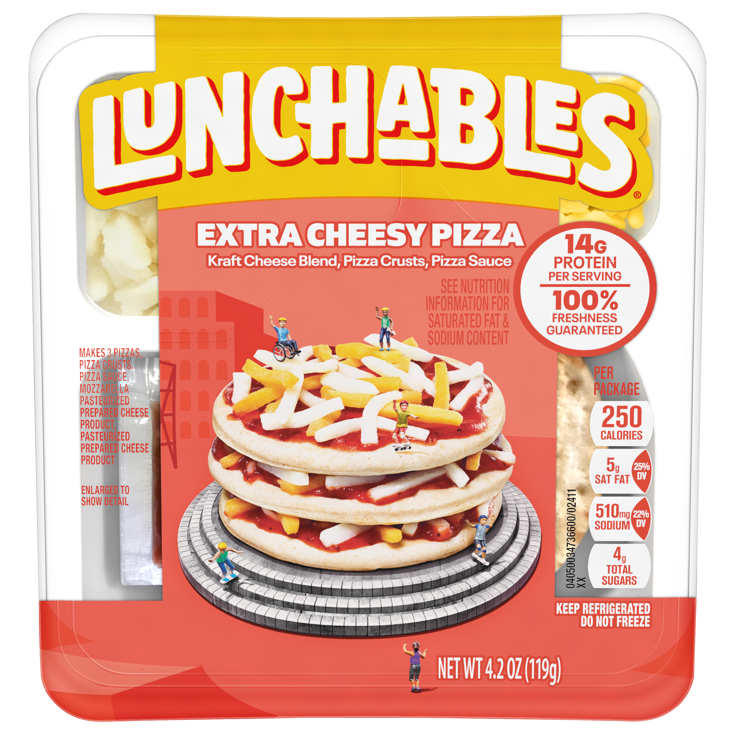 Extra Cheesy Pizza Snack Kit