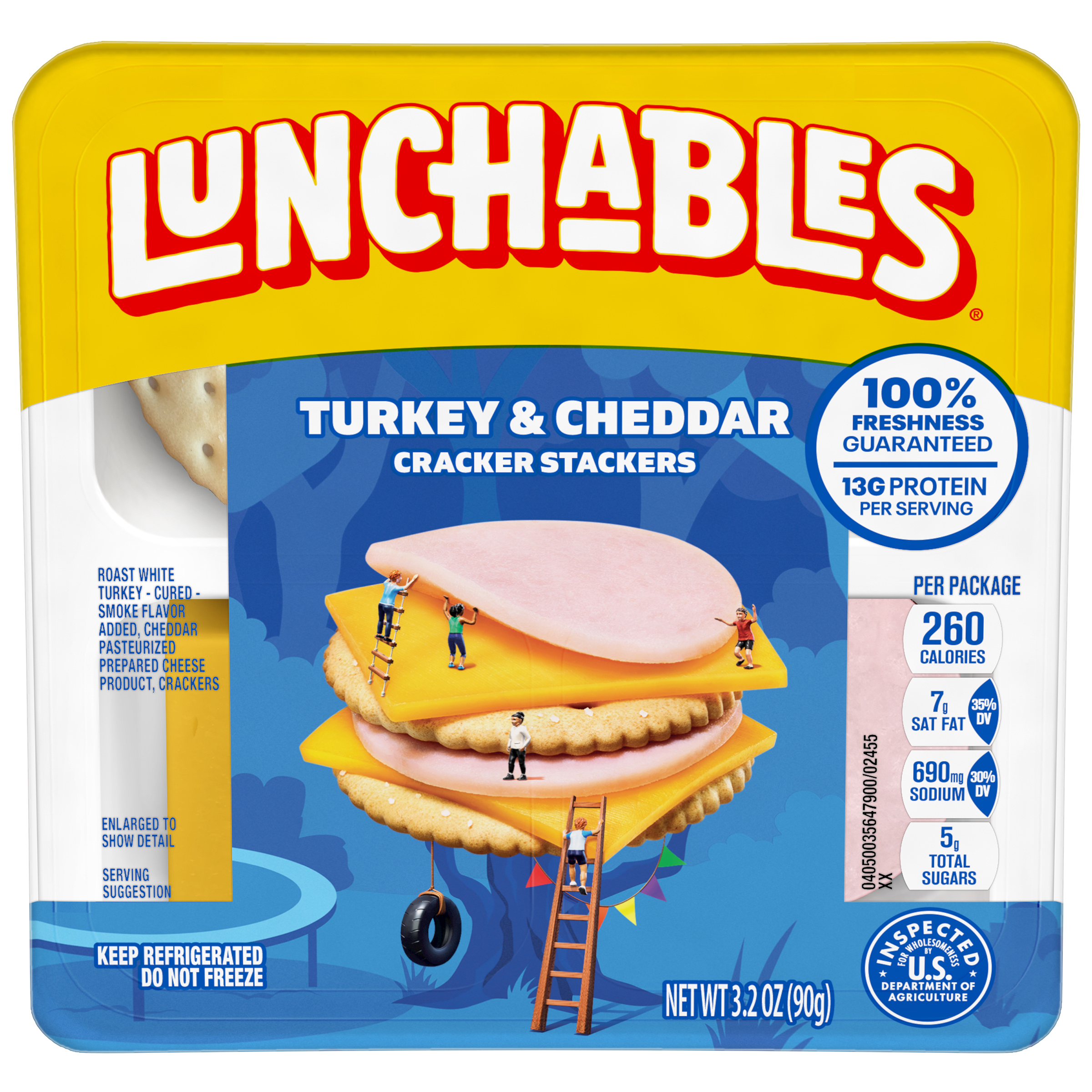 Turkey & Cheddar Cheese with Crackers Snack Kit