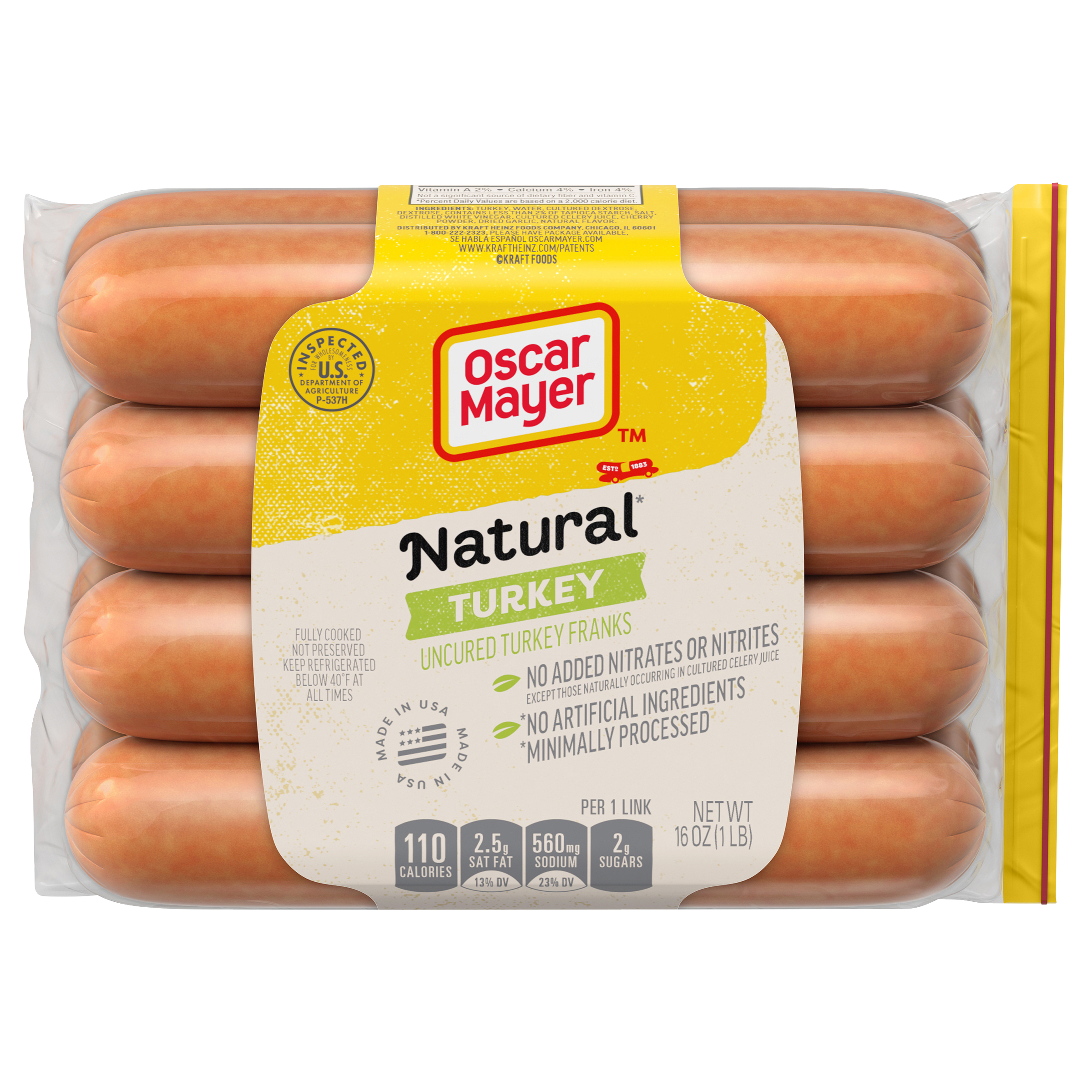 Natural Turkey Hot Dogs