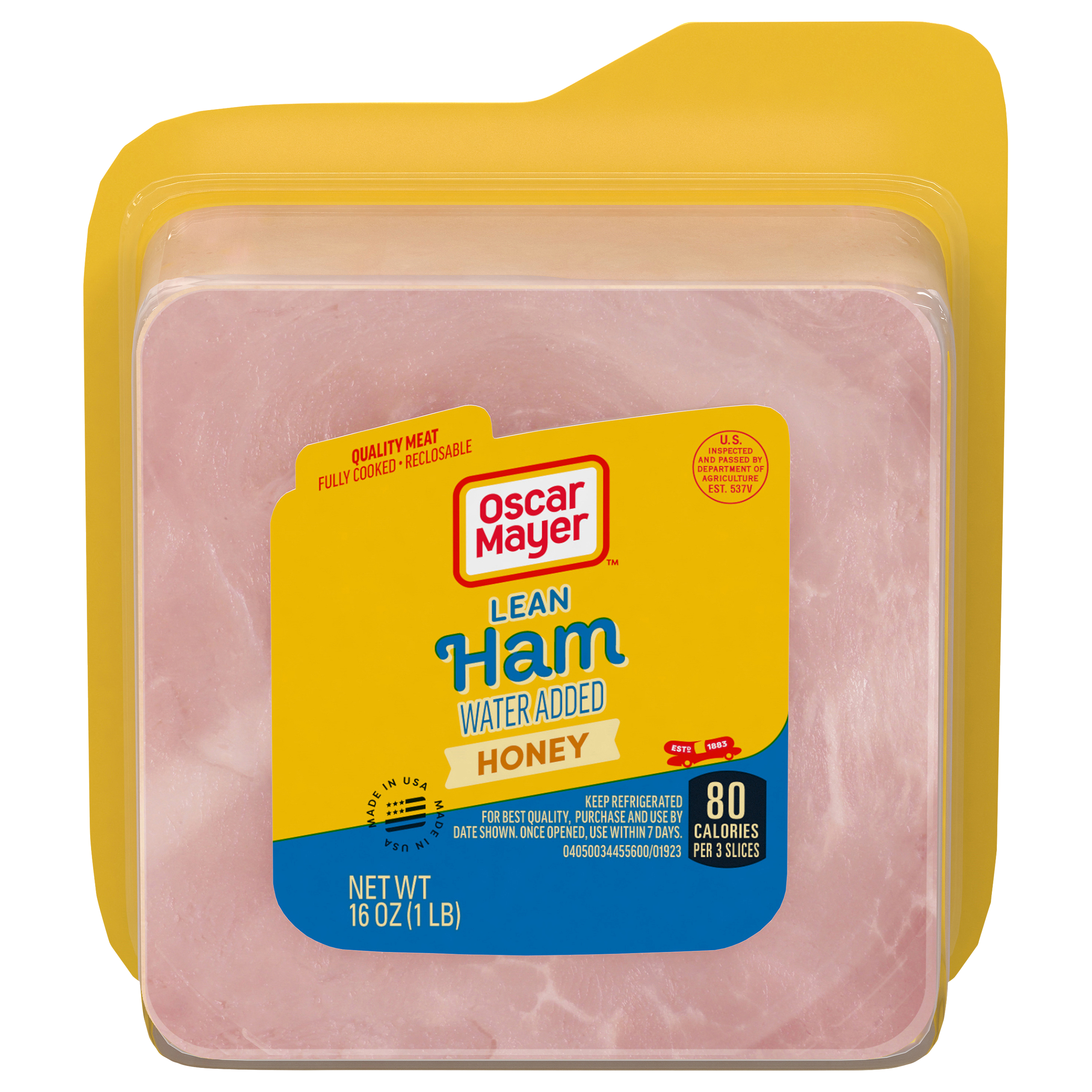 Lean Honey Ham Sliced Lunch Meat with Added Water