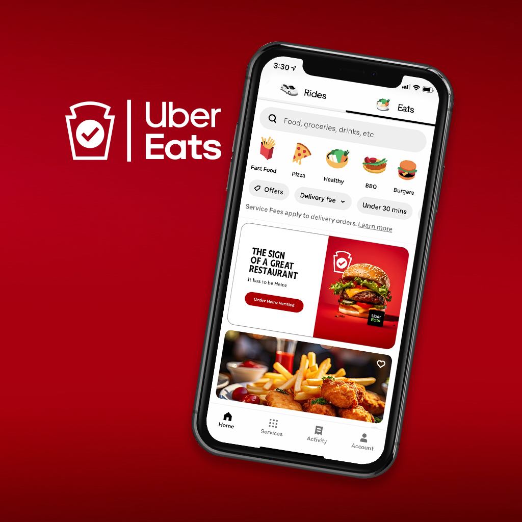 The Uber Eats app shows which restaurants are Heinz-verified. Verify your restaurant today and boost your sales up to 35%!