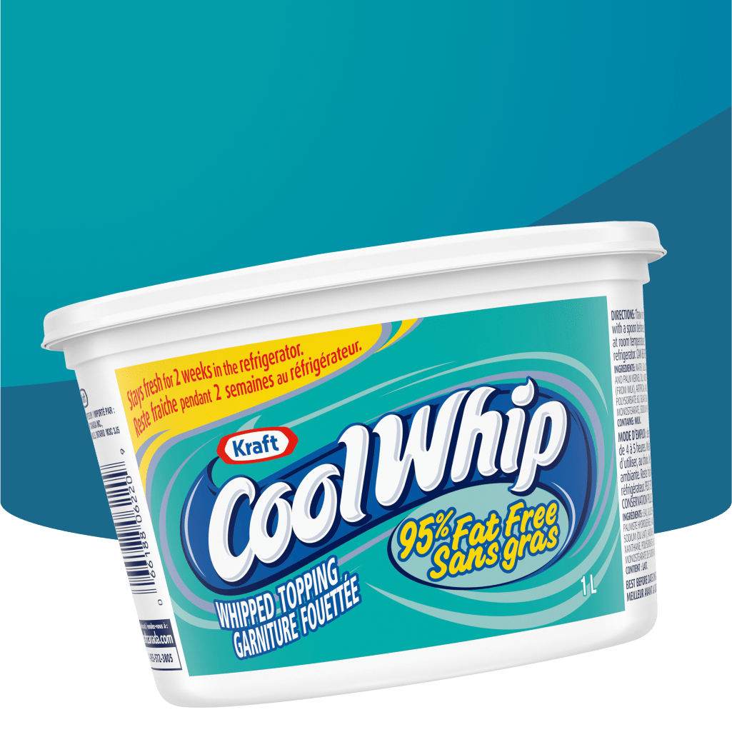 Kraft Cool Whip: 95% Fat-Free Topping.