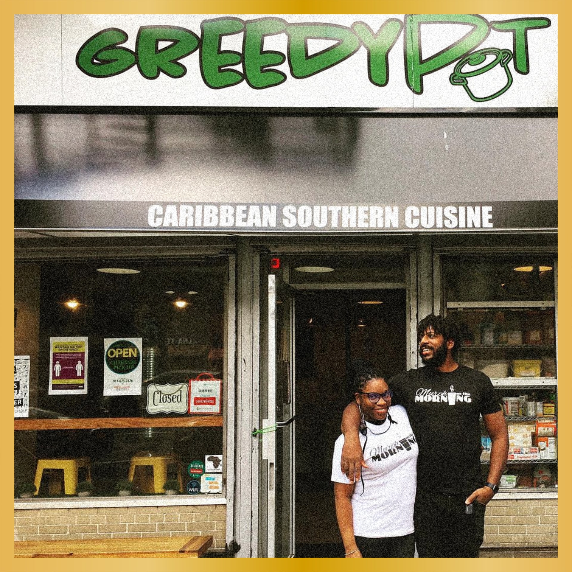 Harlem, New York’s Greedy Pot serves up savory dishes with a mix of Caribbean vibes and southern comfort.