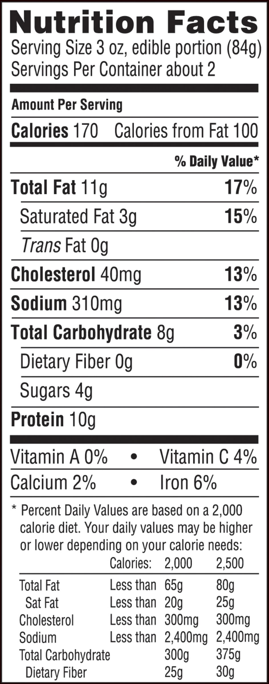 Nutrition info for this product.