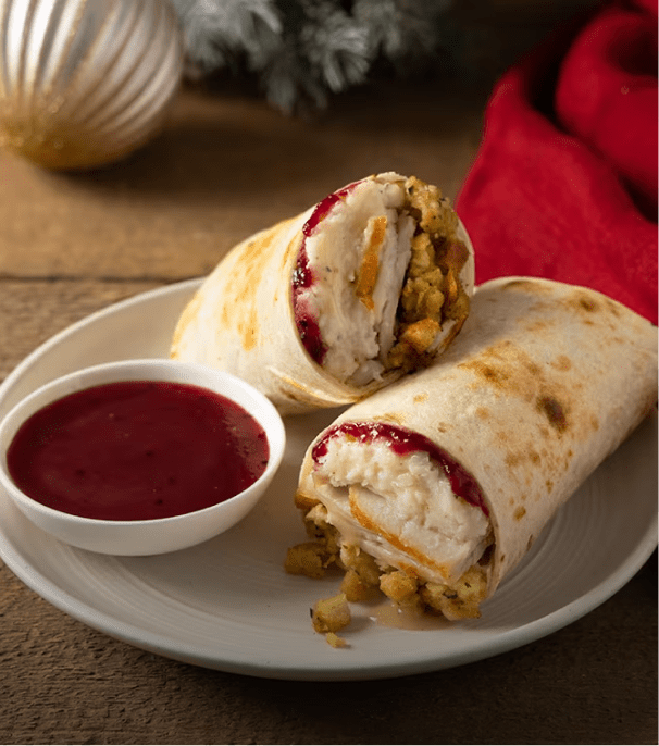 A leftover Turkey Burrito 
