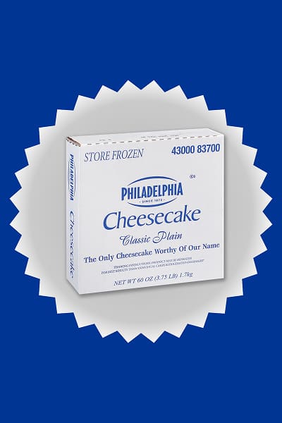 Philadelphia Plain Cheesecakes - 4x60oz