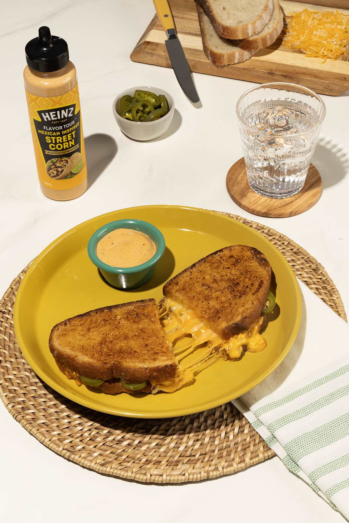 Elote Grilled Cheese Sandwich