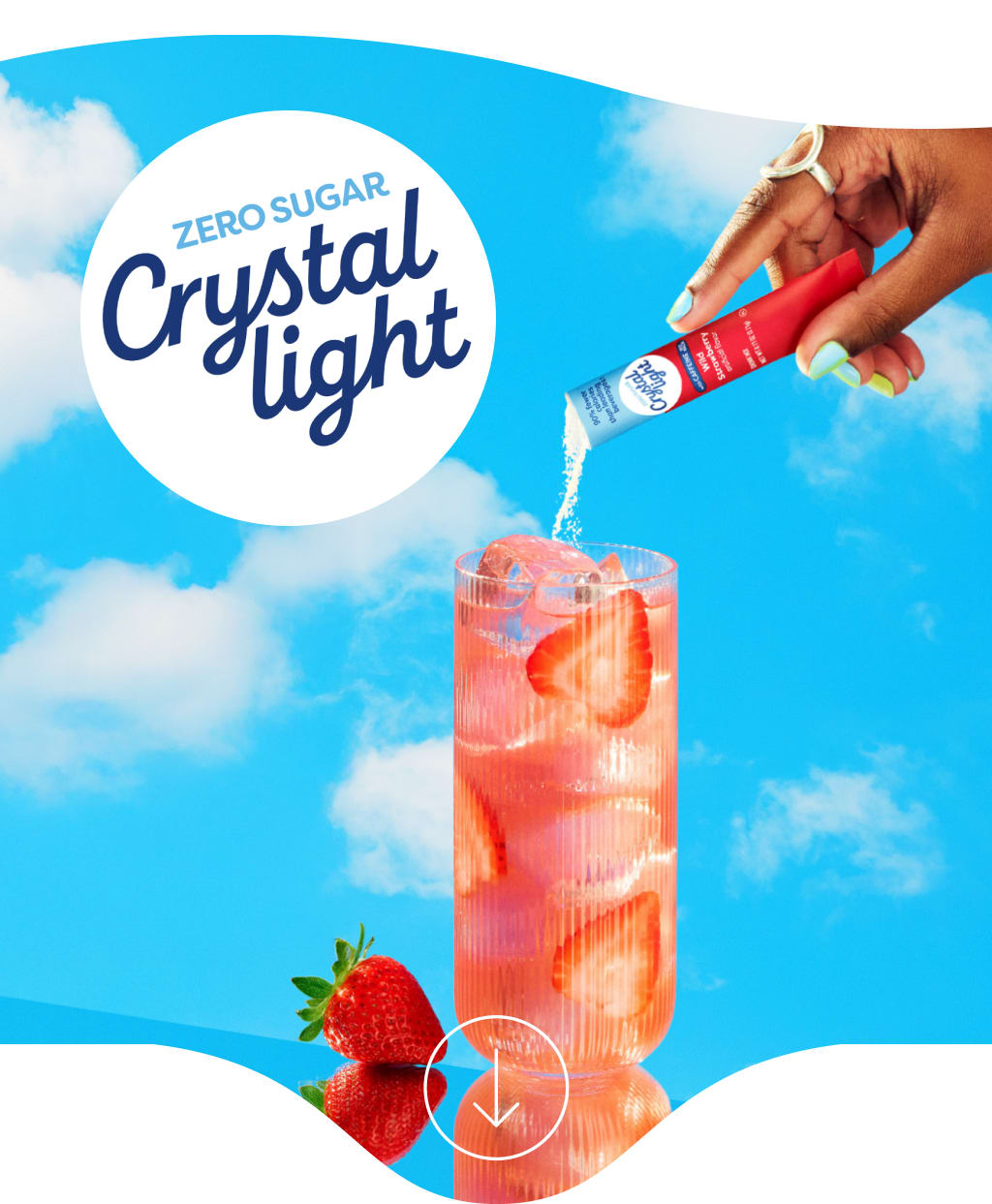 Crystal Light Wild Strawberry Drink Preparation