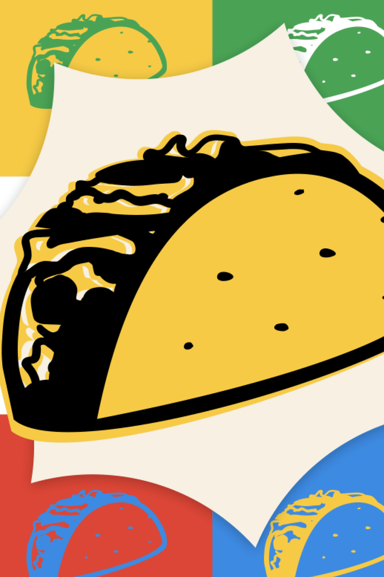 Illustration of a taco.