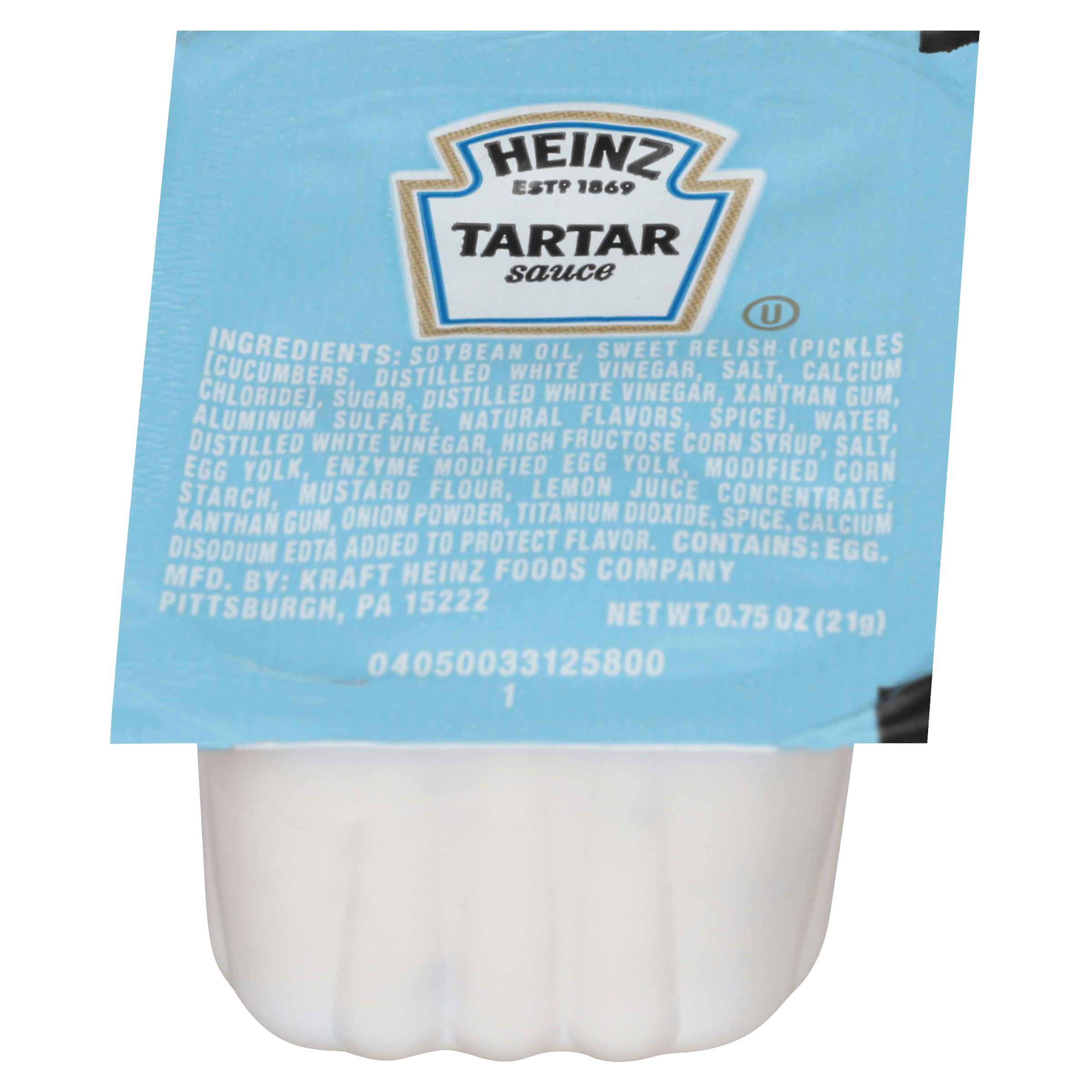 Heinz Single Serve Tartar Sauce, 13.125 LB Away From Home