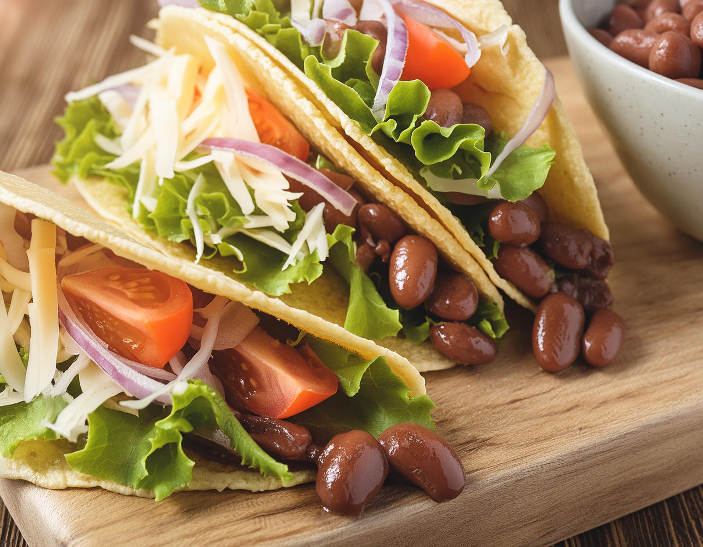 Chilli bean tacos