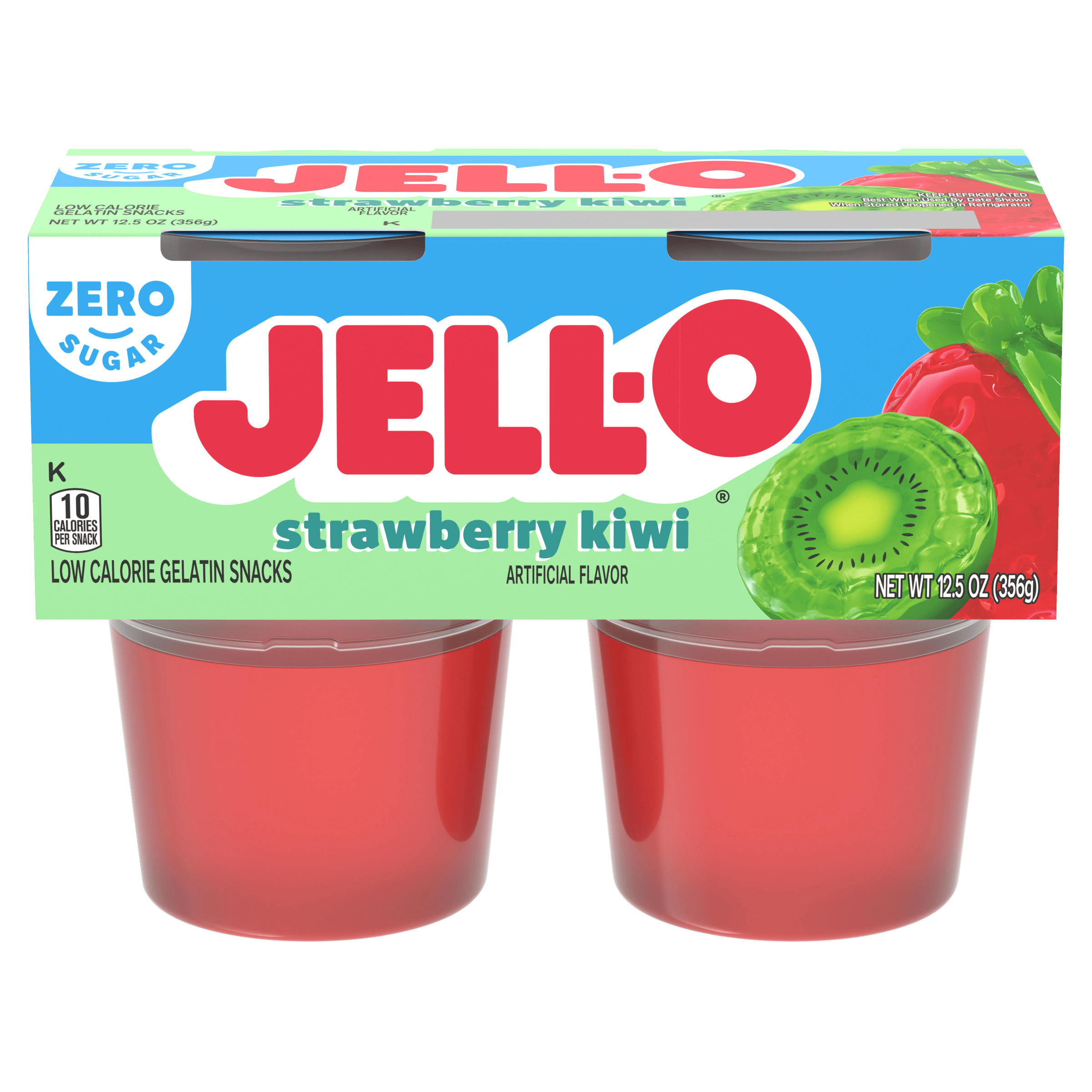 Zero Sugar Strawberry Kiwi Gelatin Snack Cups