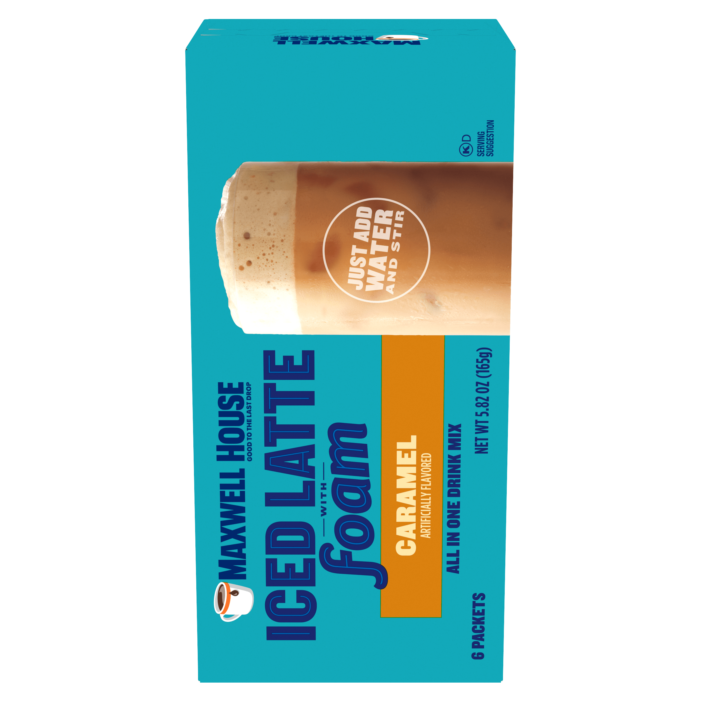 Artificially Flavored Caramel Latte with Foam All in One Drink Mix