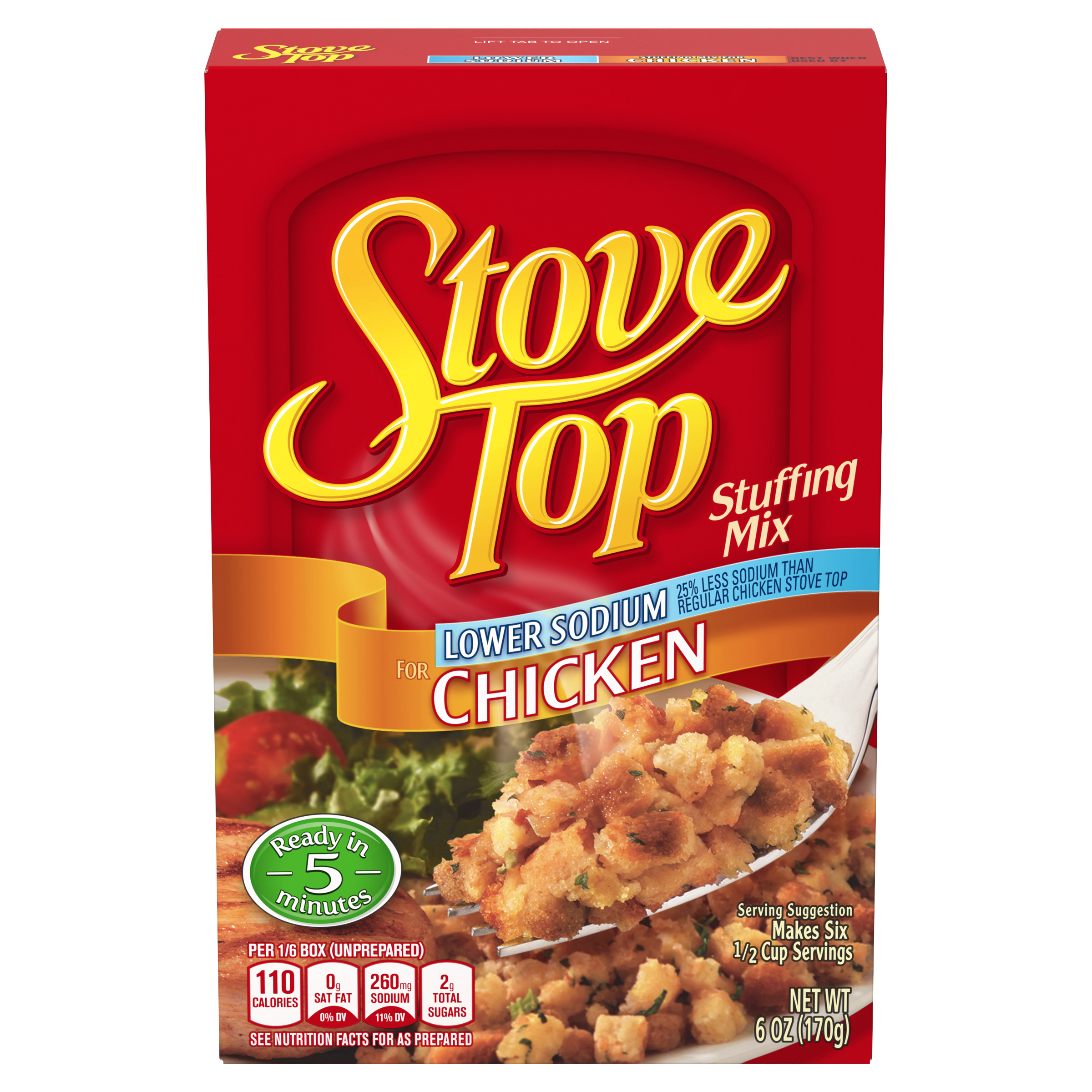 Low Sodium Stuffing Mix for Chicken with 25% Less Sodium