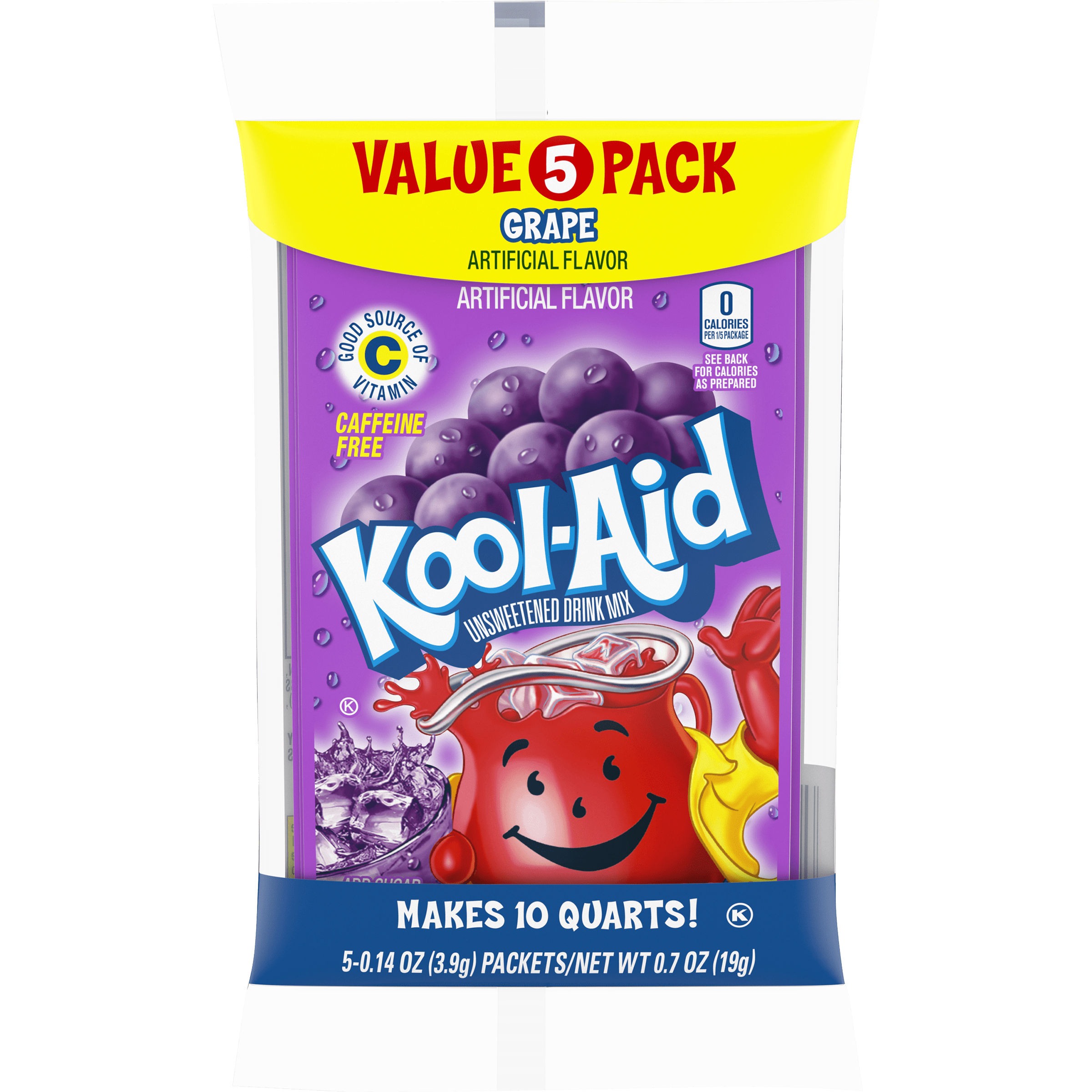 Unsweetened Grape Artificially Flavored Powdered Soft Drink Mix Value Pack