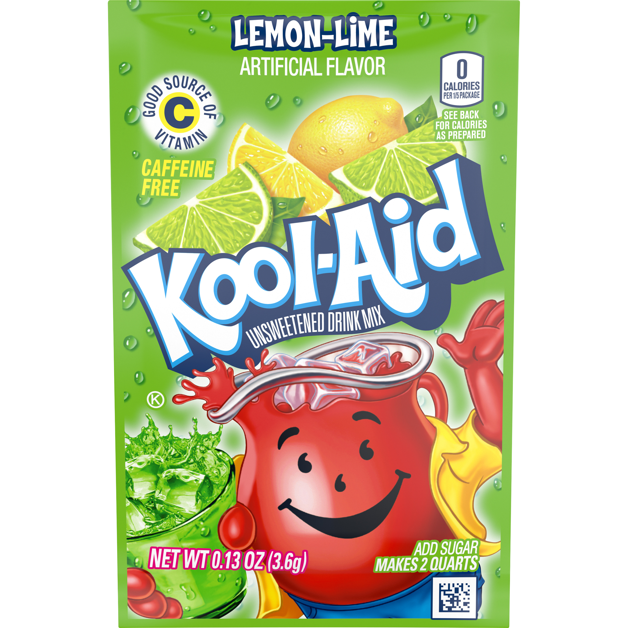 Unsweetened Lemon Lime Artificially Flavored Powdered Soft Drink Mix