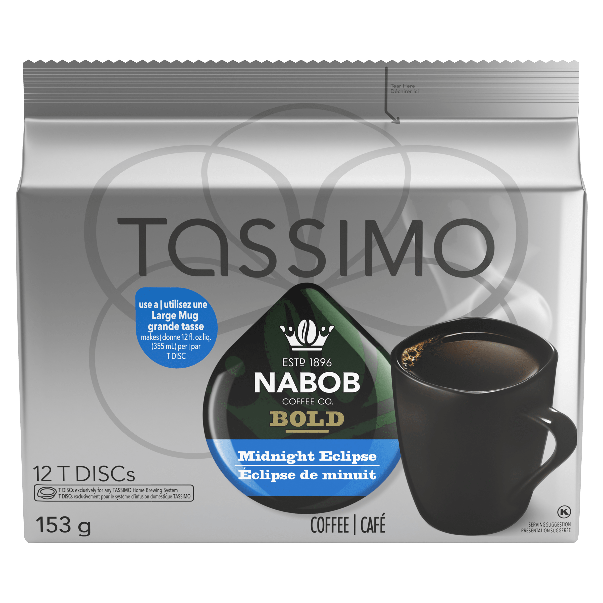 Nabob Bold Midnight Eclipse Coffee Single Serve T-Discs