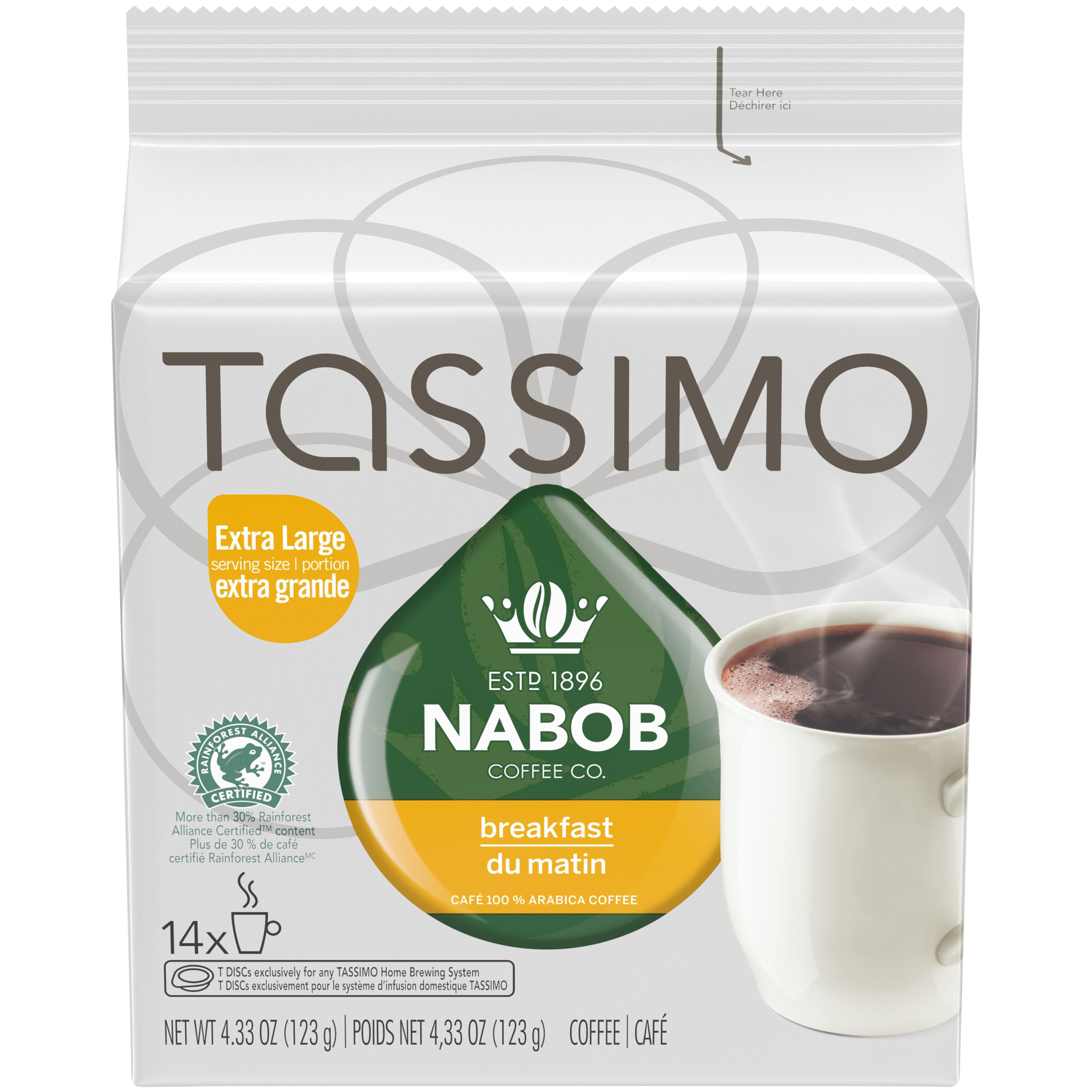Nabob Breakfast Blend Coffee Single Serve T-Discs