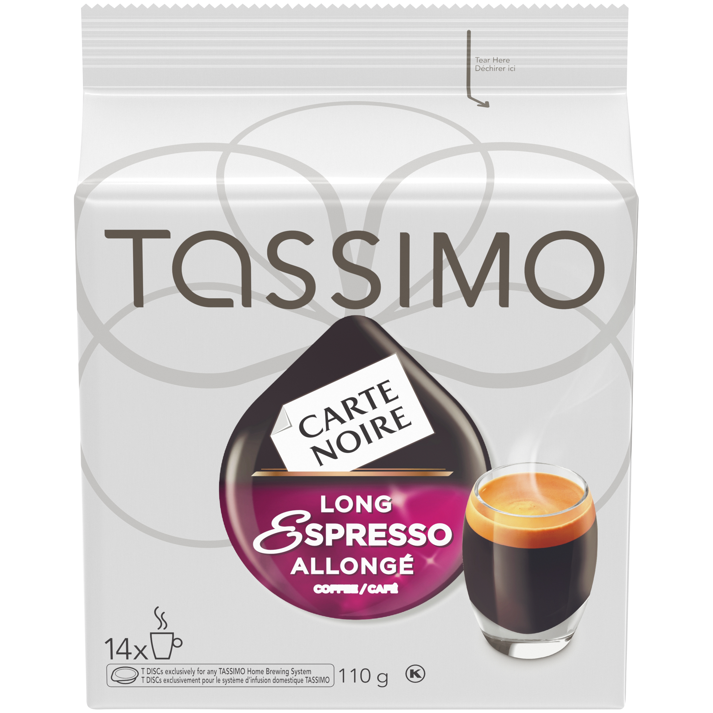 Carte Noire Long Espresso Single Serve T-Discs