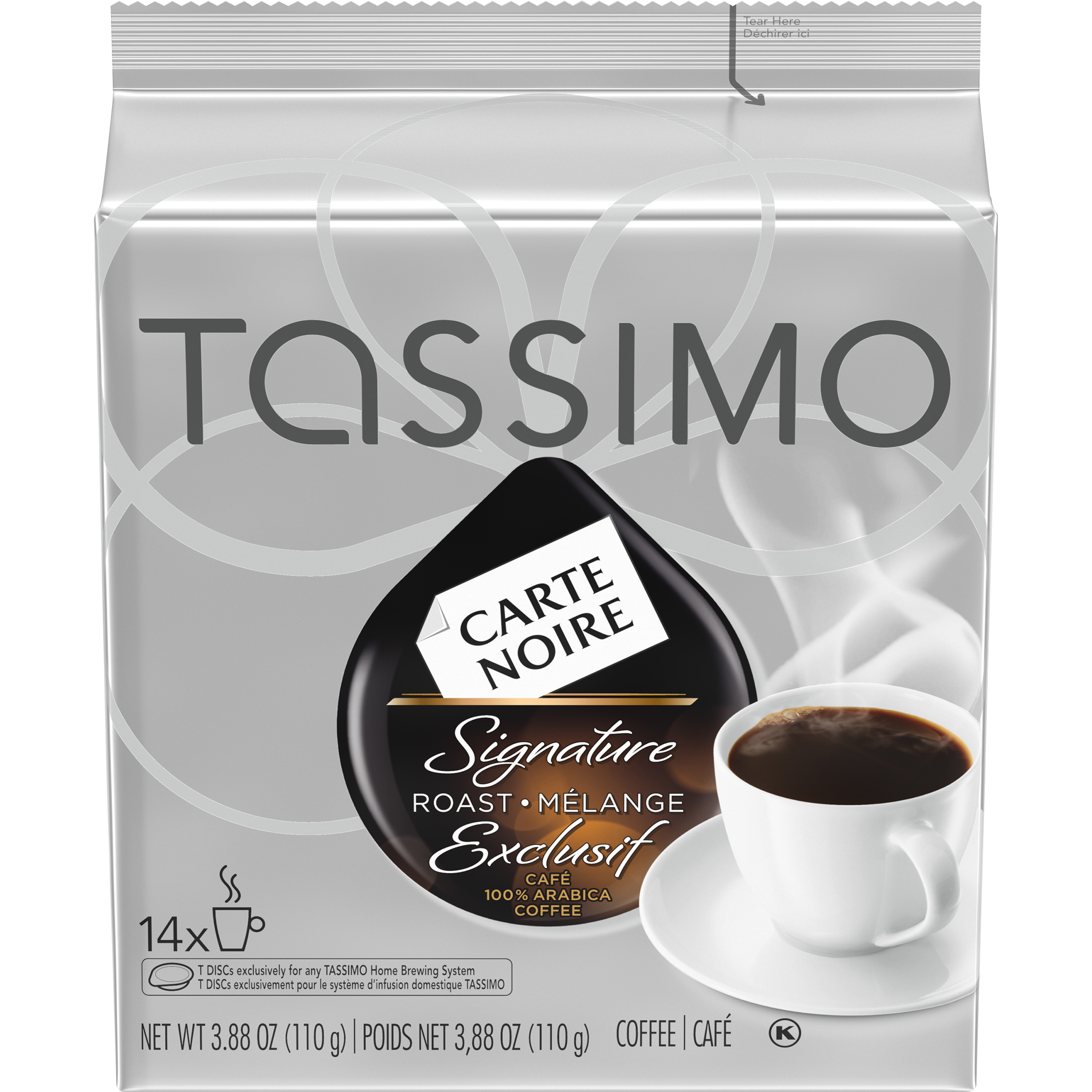 Carte Noire Signature Roast Coffee Single Serve T-Discs