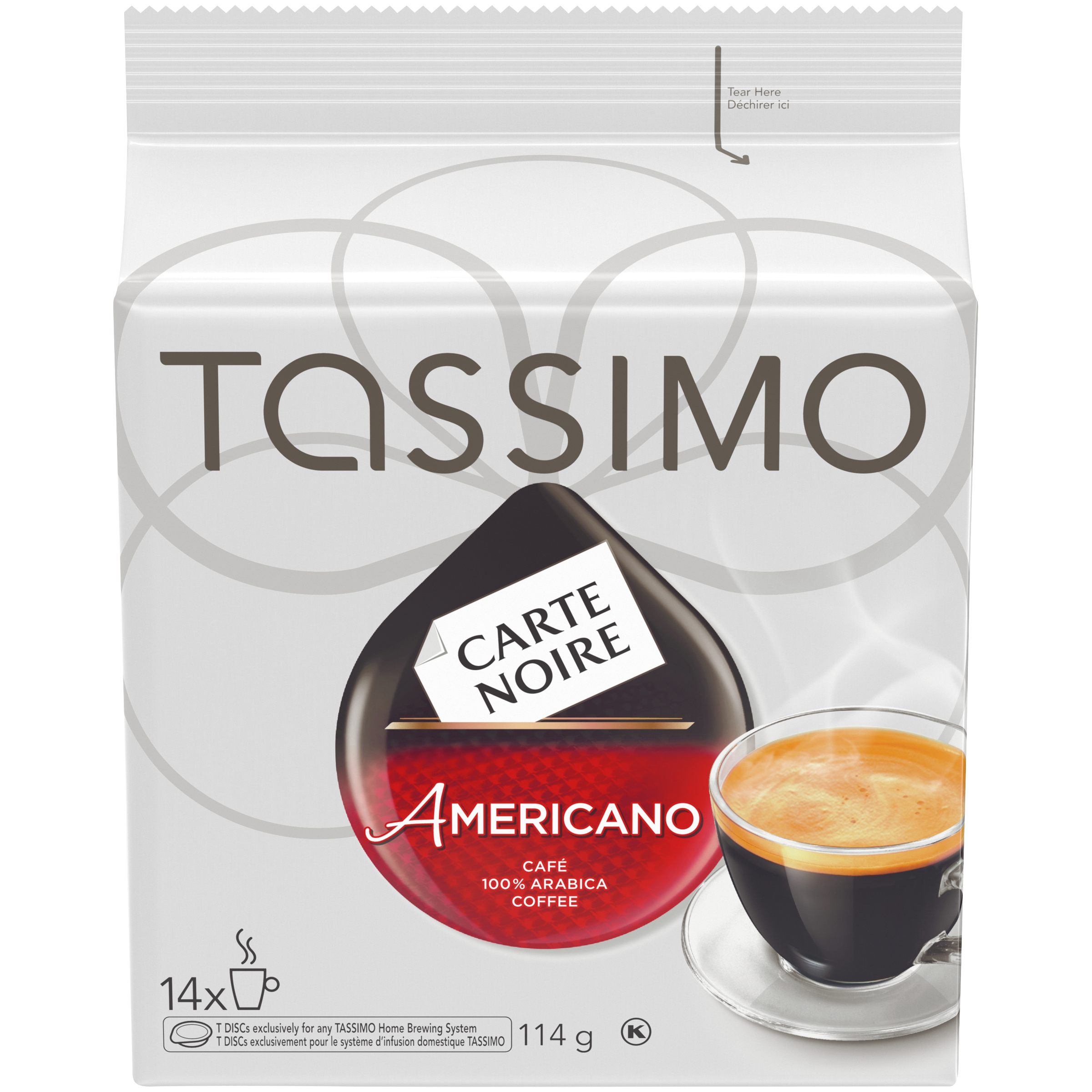 Carte Noire Americano Coffee Single Serve T-Discs