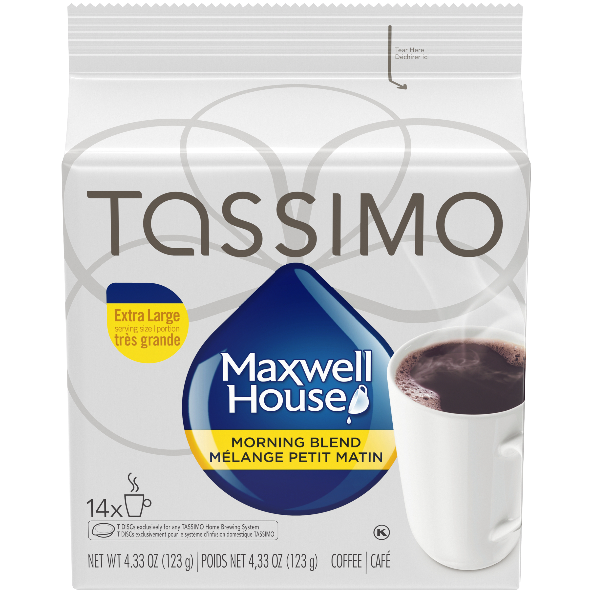 Maxwell House Morning Blend Coffee Single Serve T-Discs