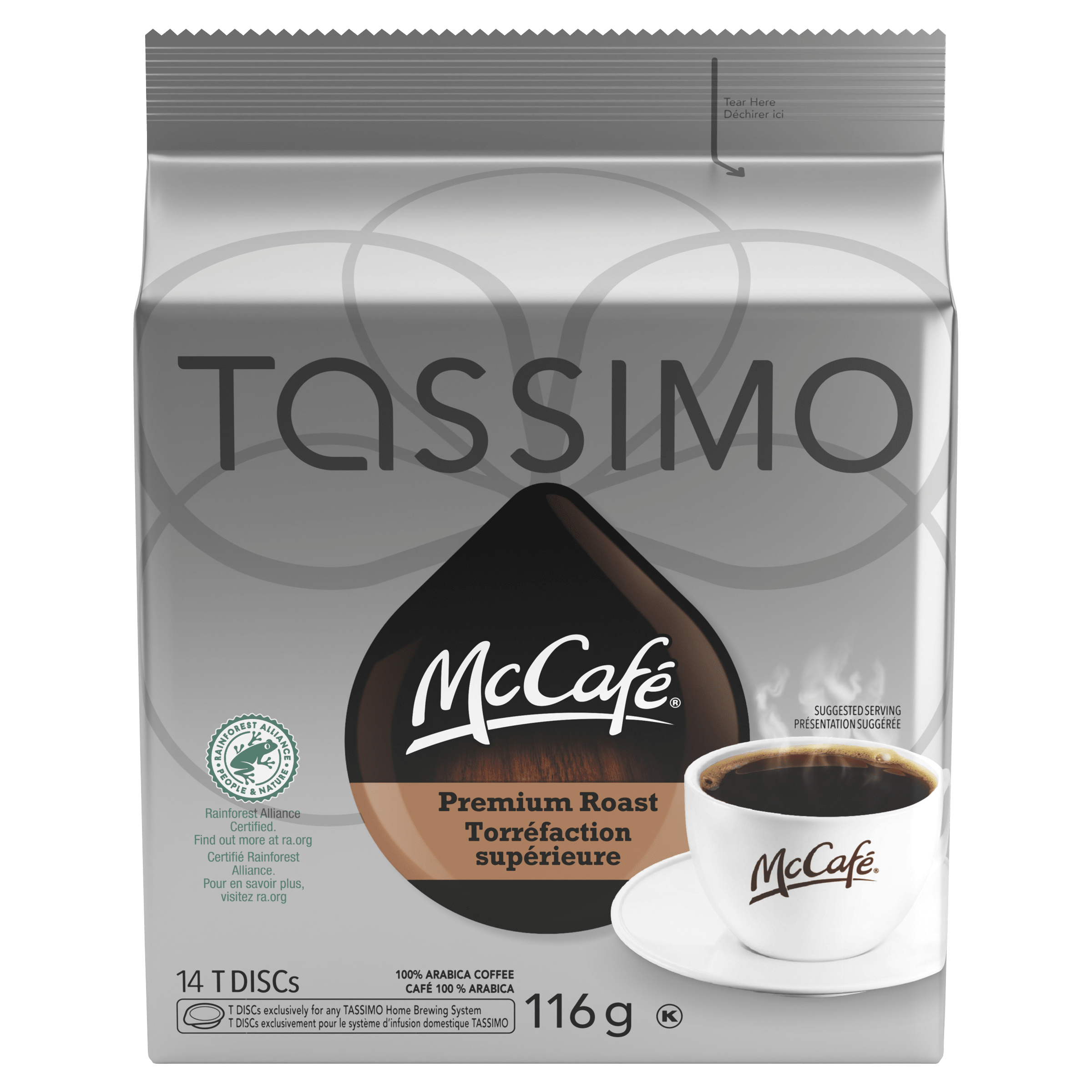 Mccaf Premium Roast Coffee Single Serve T-Discs