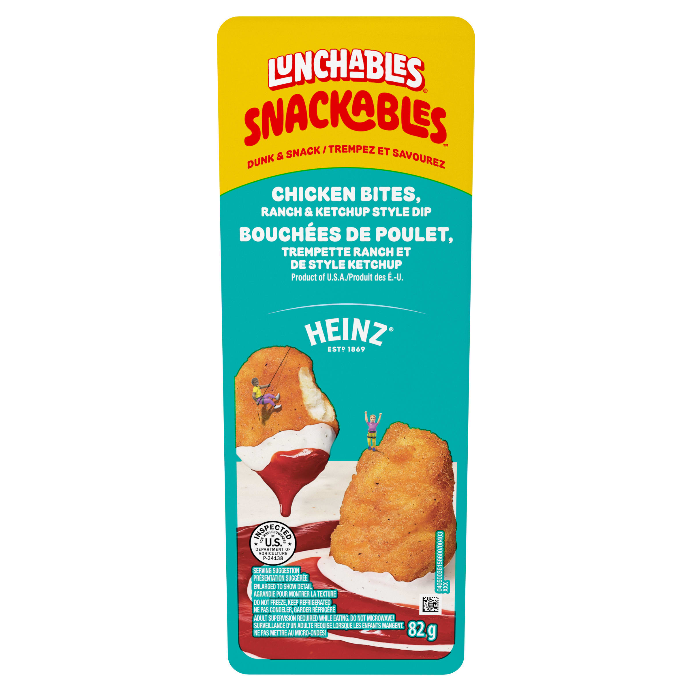 Snackables Chicken Bites, Ranch & Ketchup Style Dip